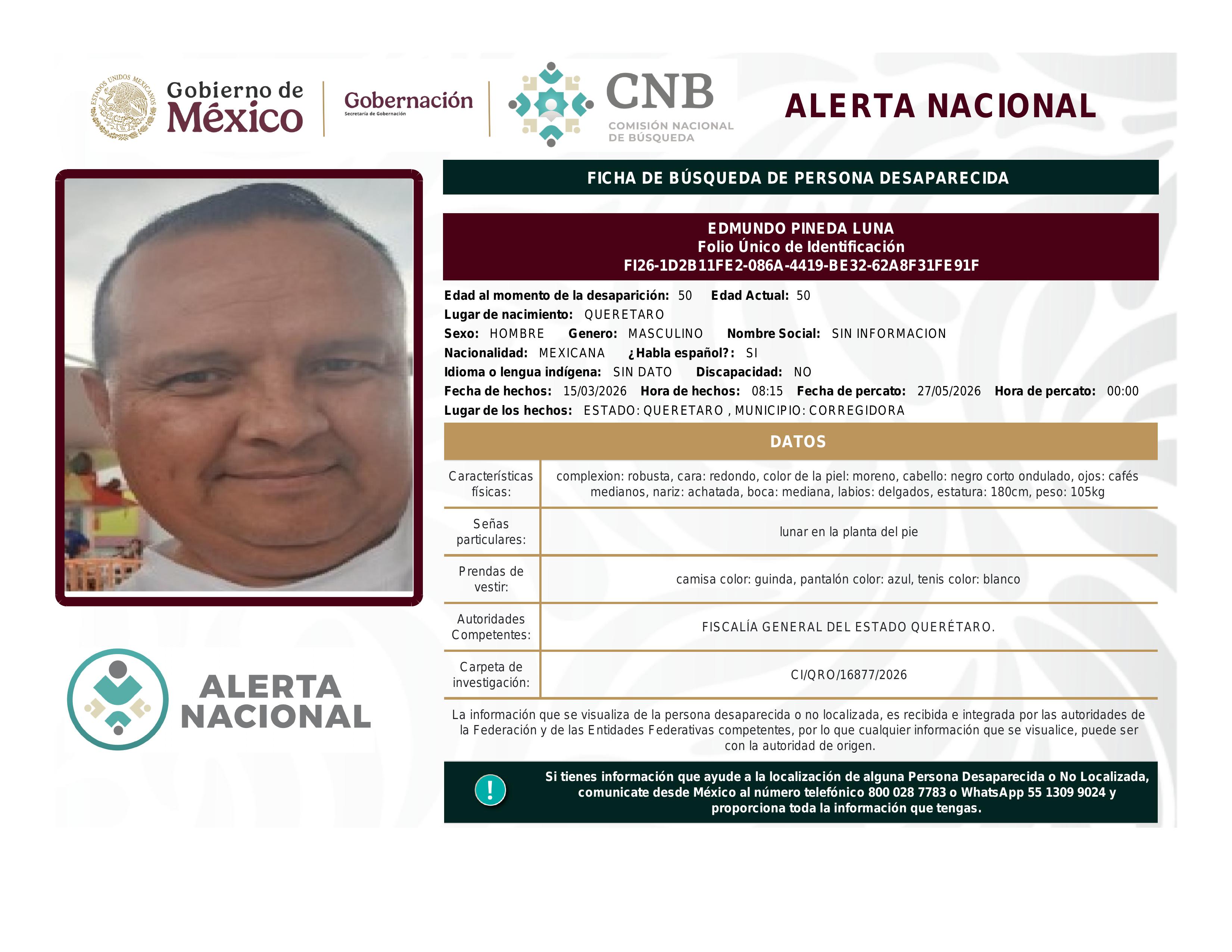 alerta nacional