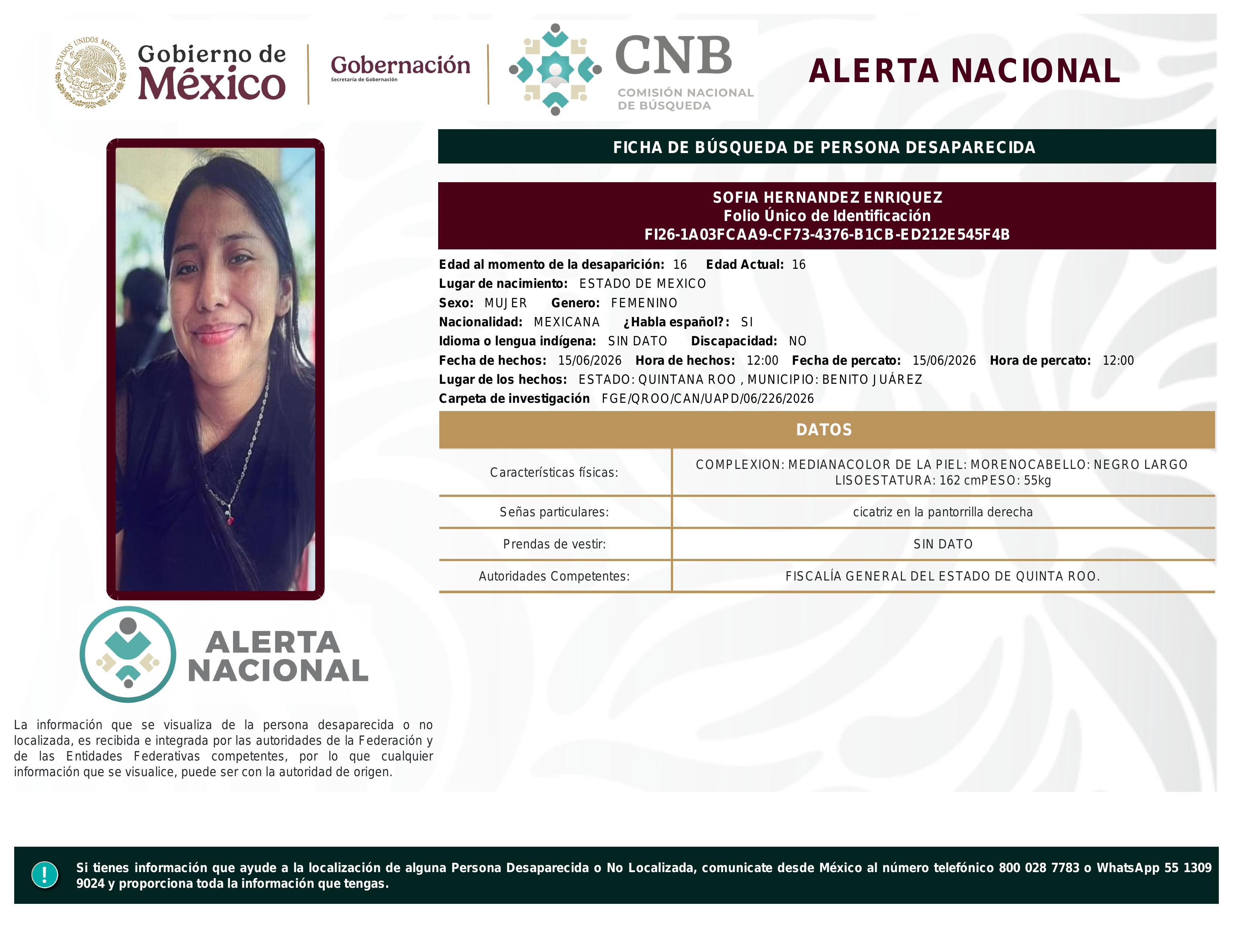 alerta nacional