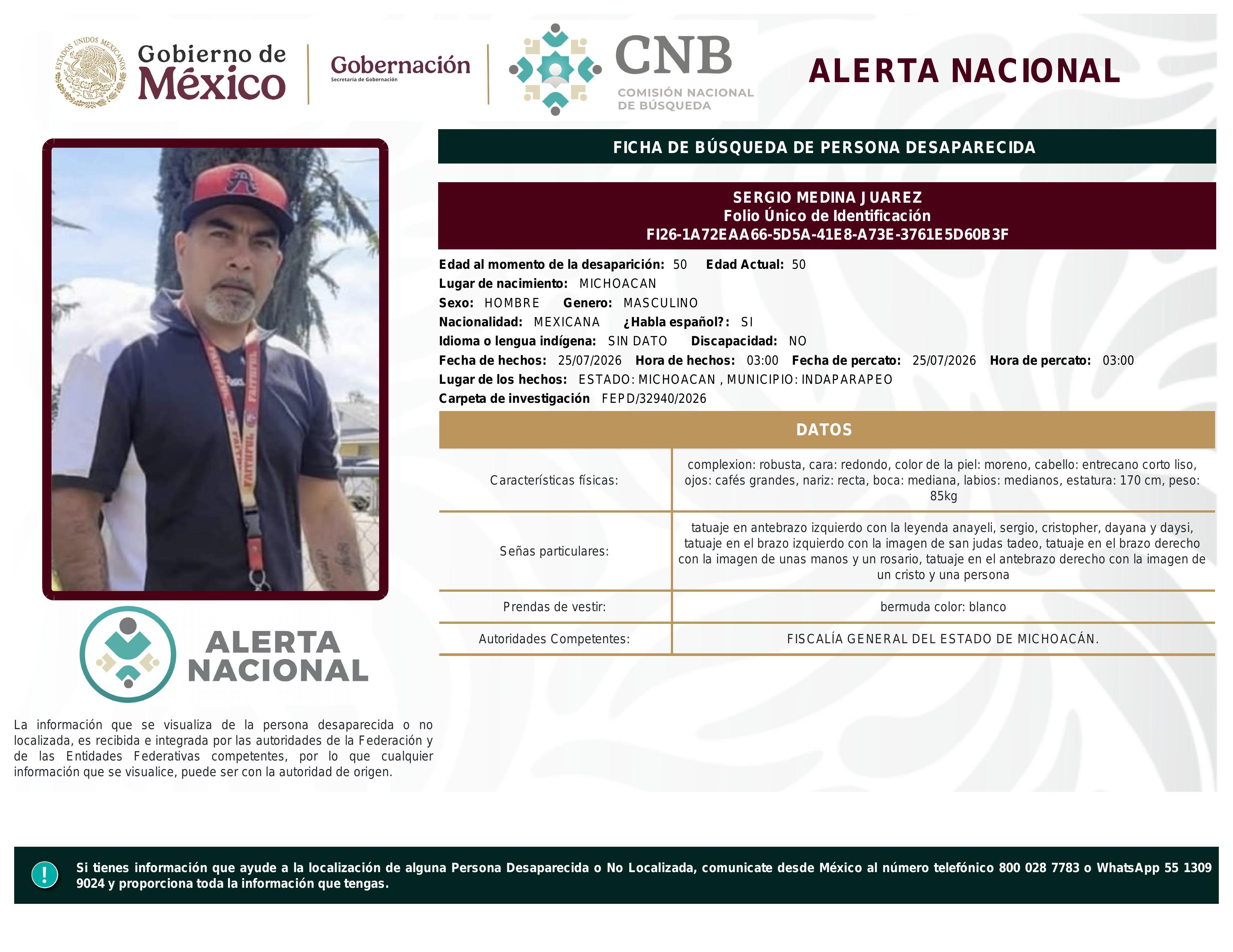 alerta nacional