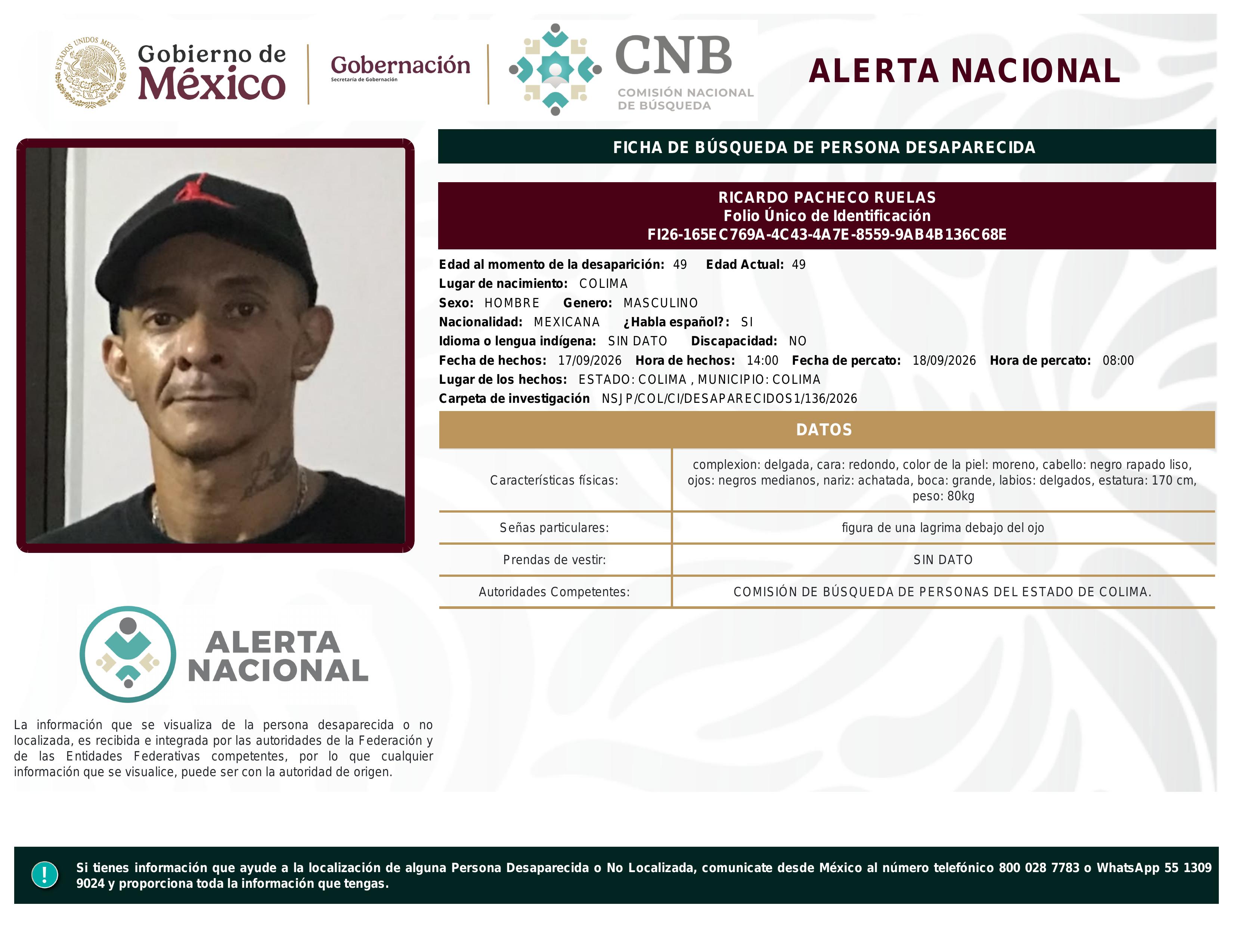 alerta nacional