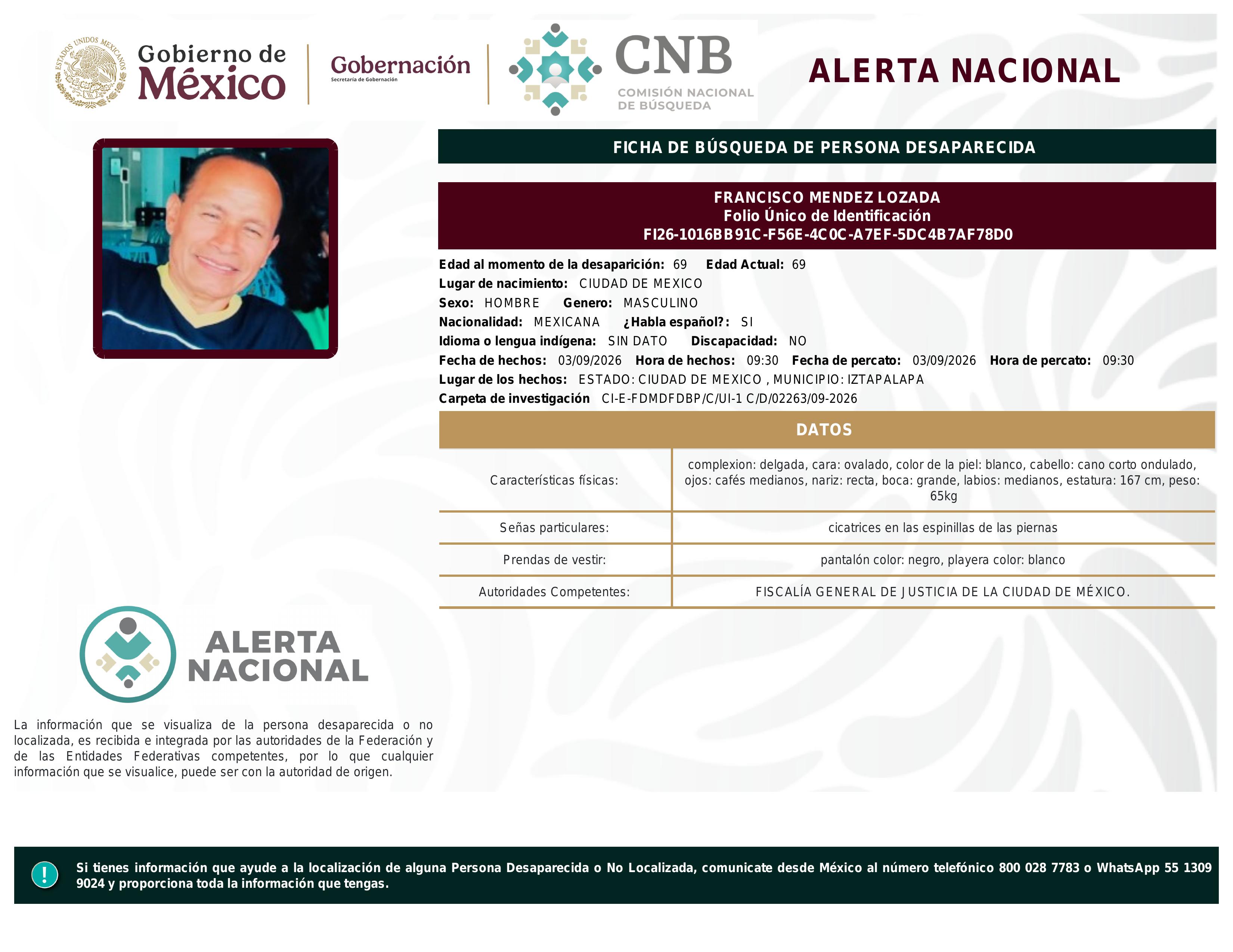 alerta nacional