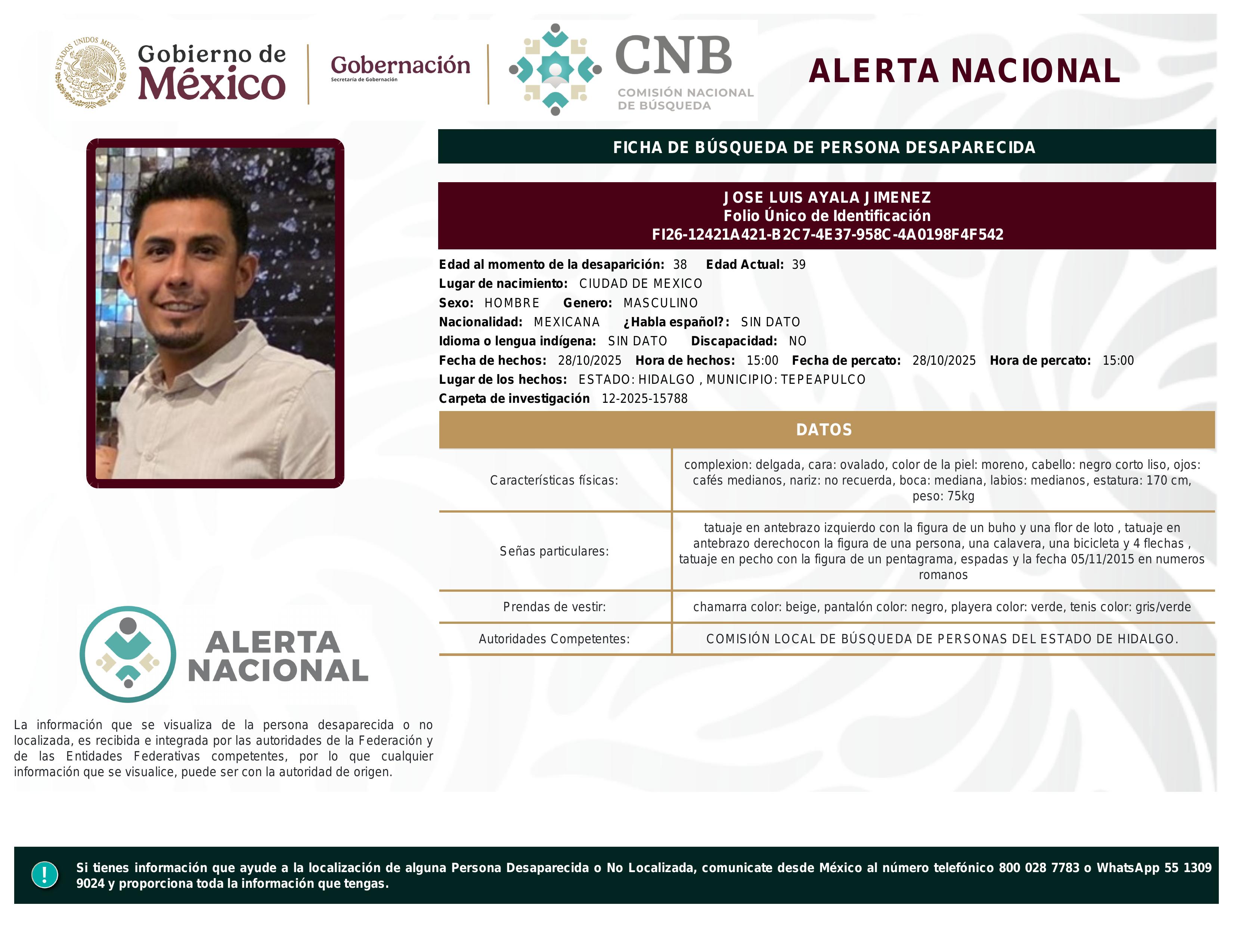 alerta nacional