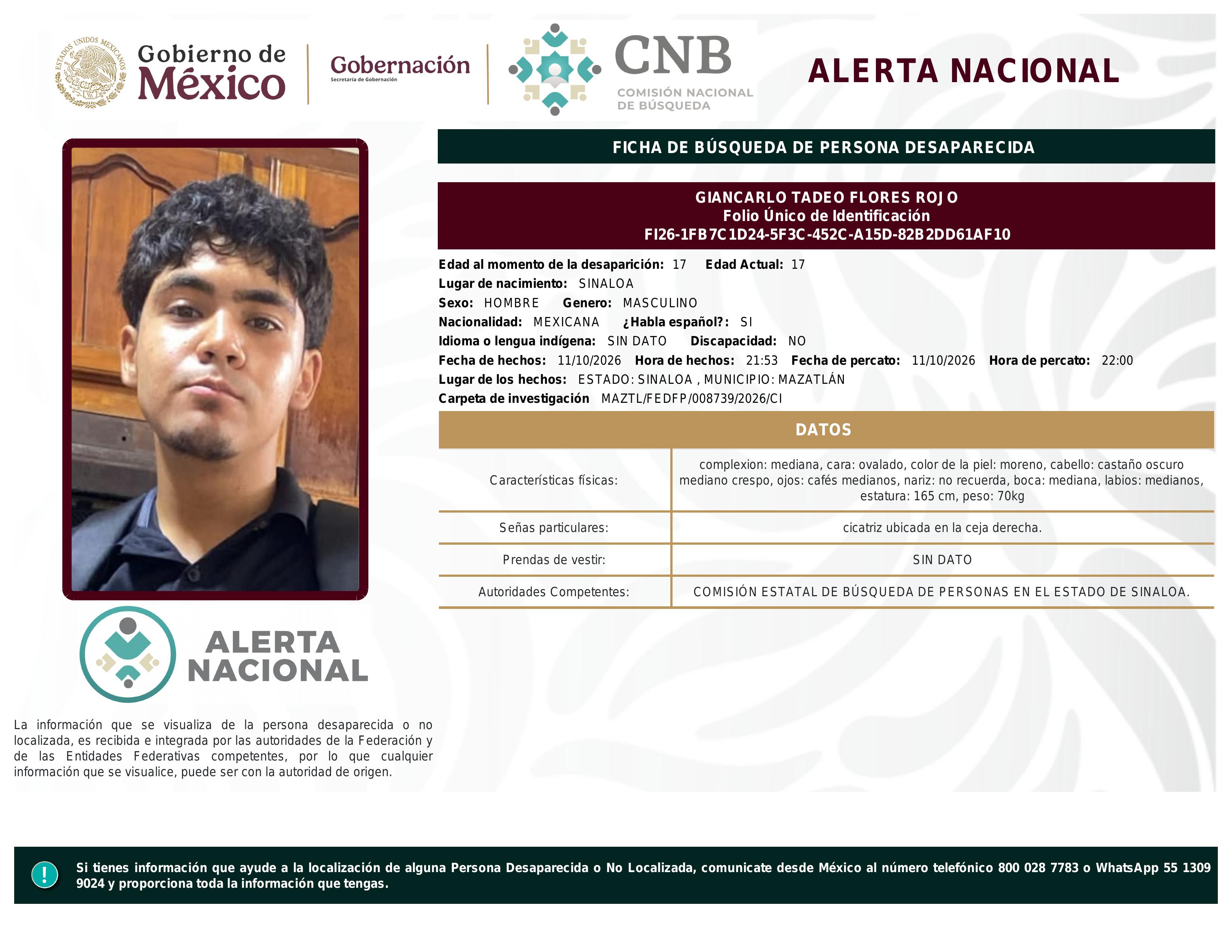 alerta nacional