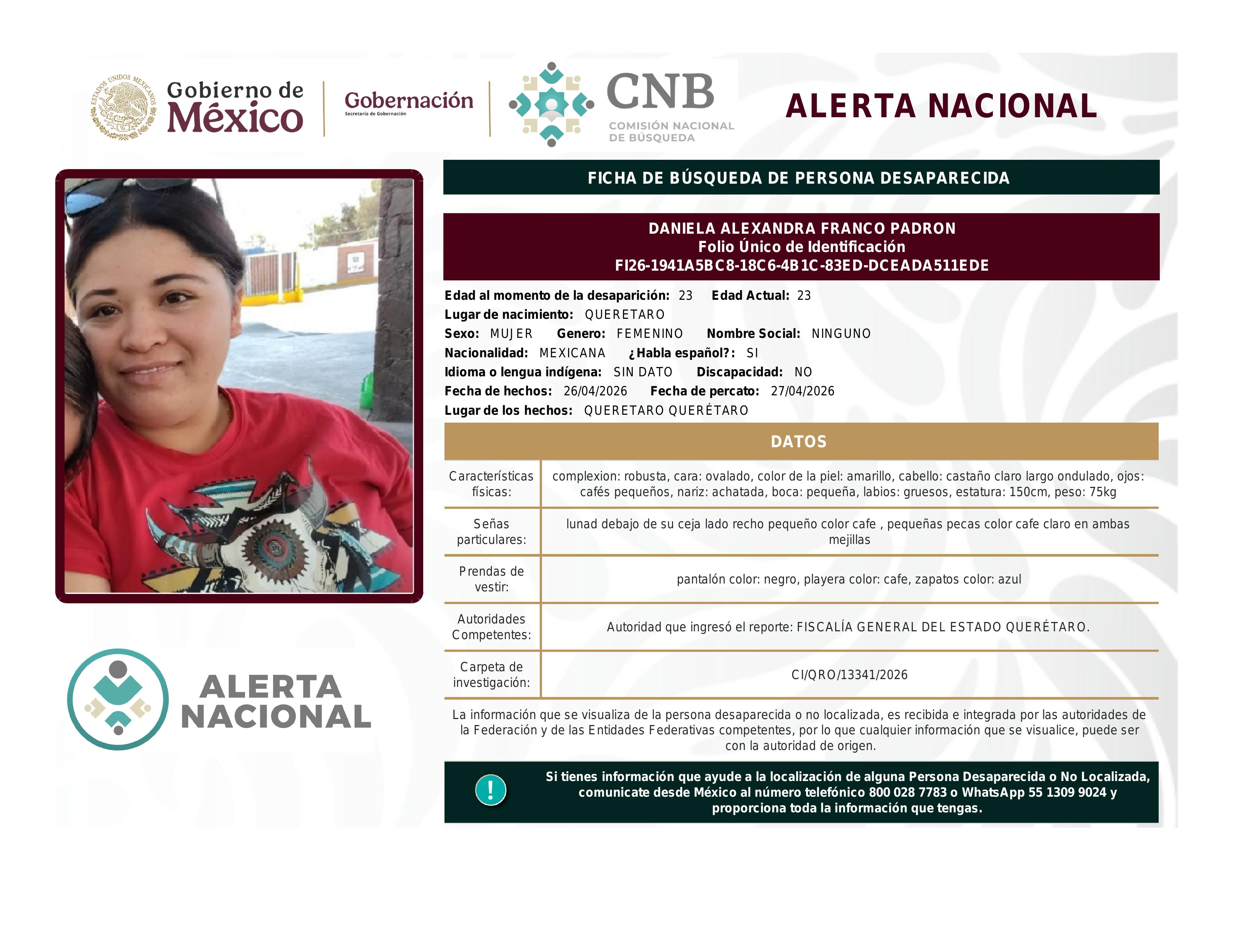 alerta nacional