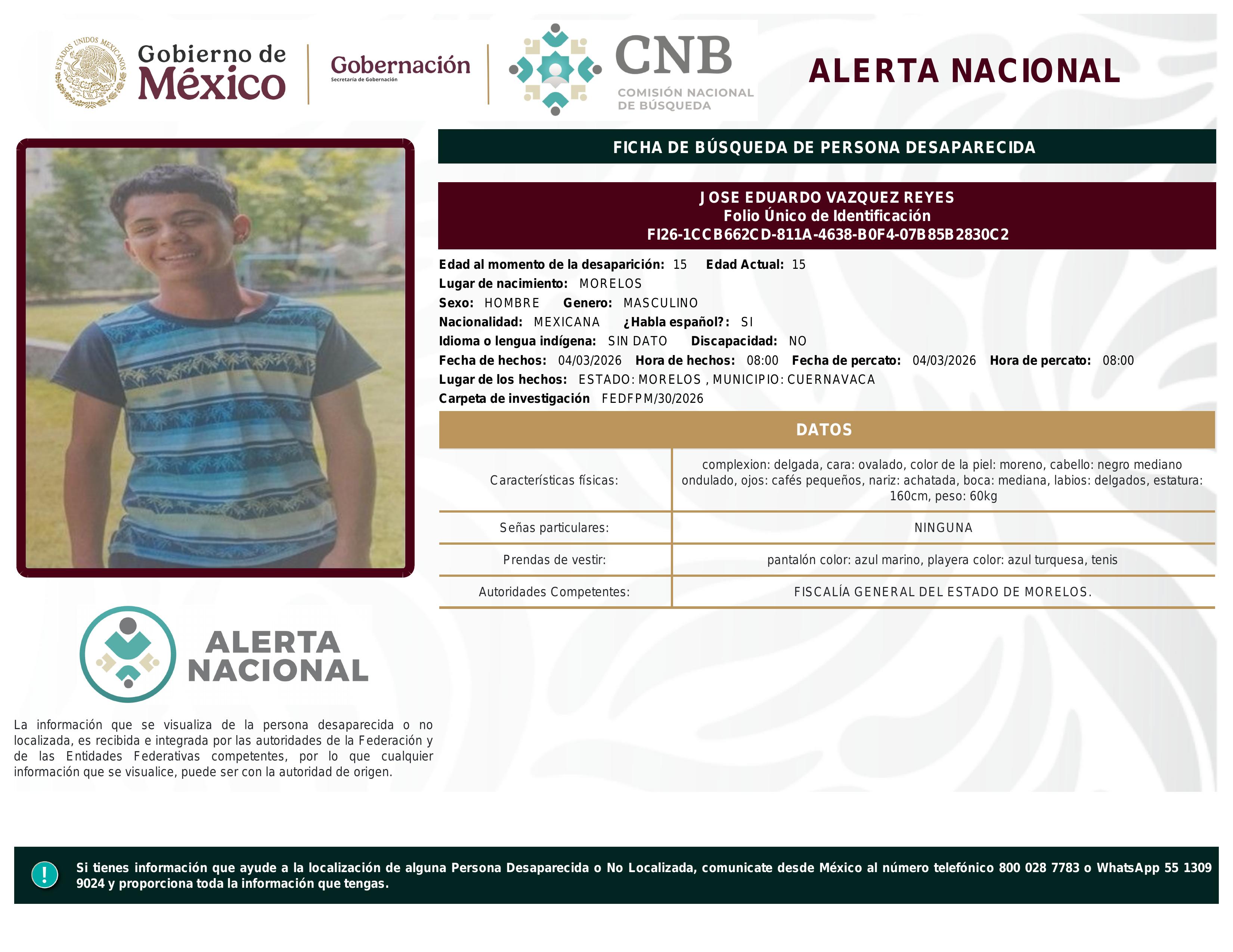 alerta nacional