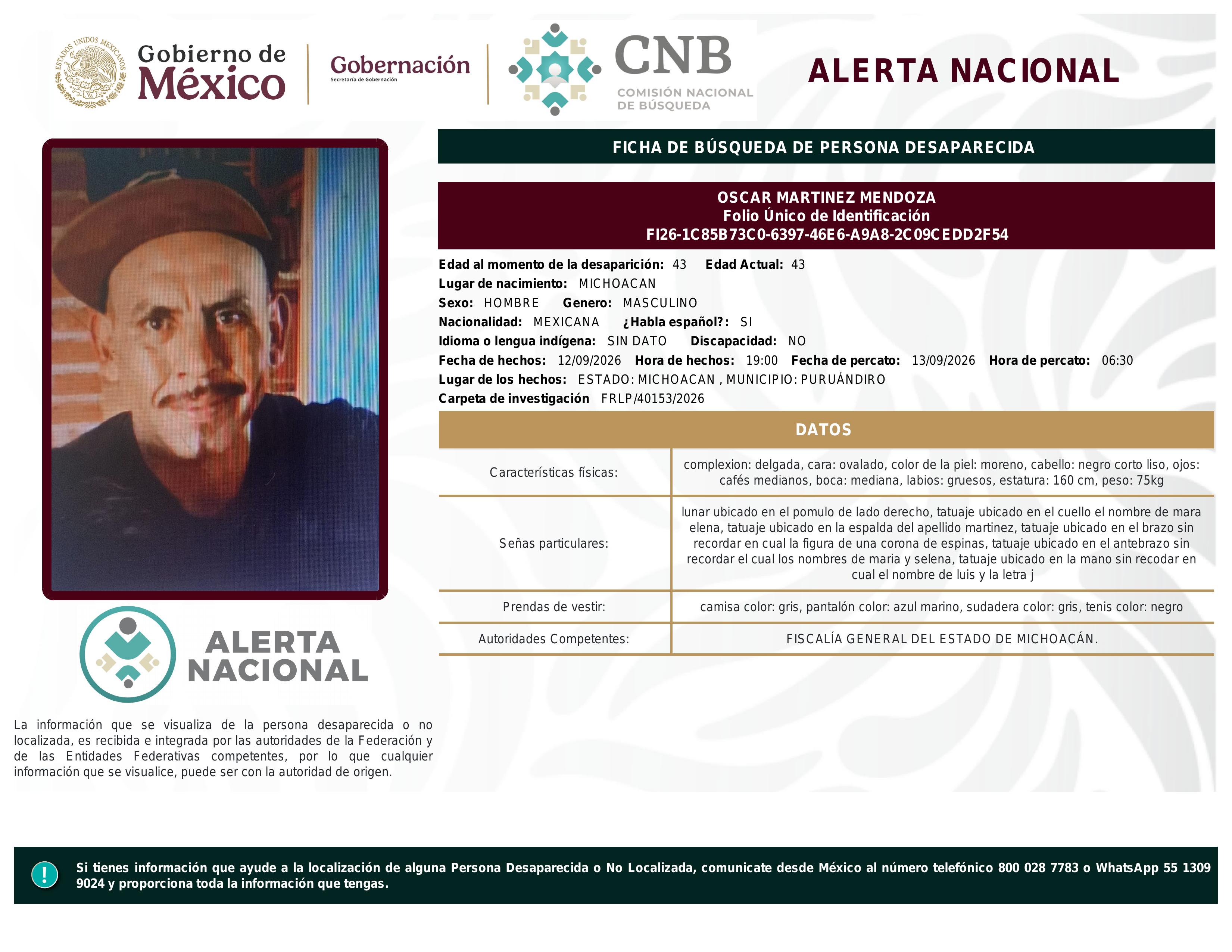 alerta nacional