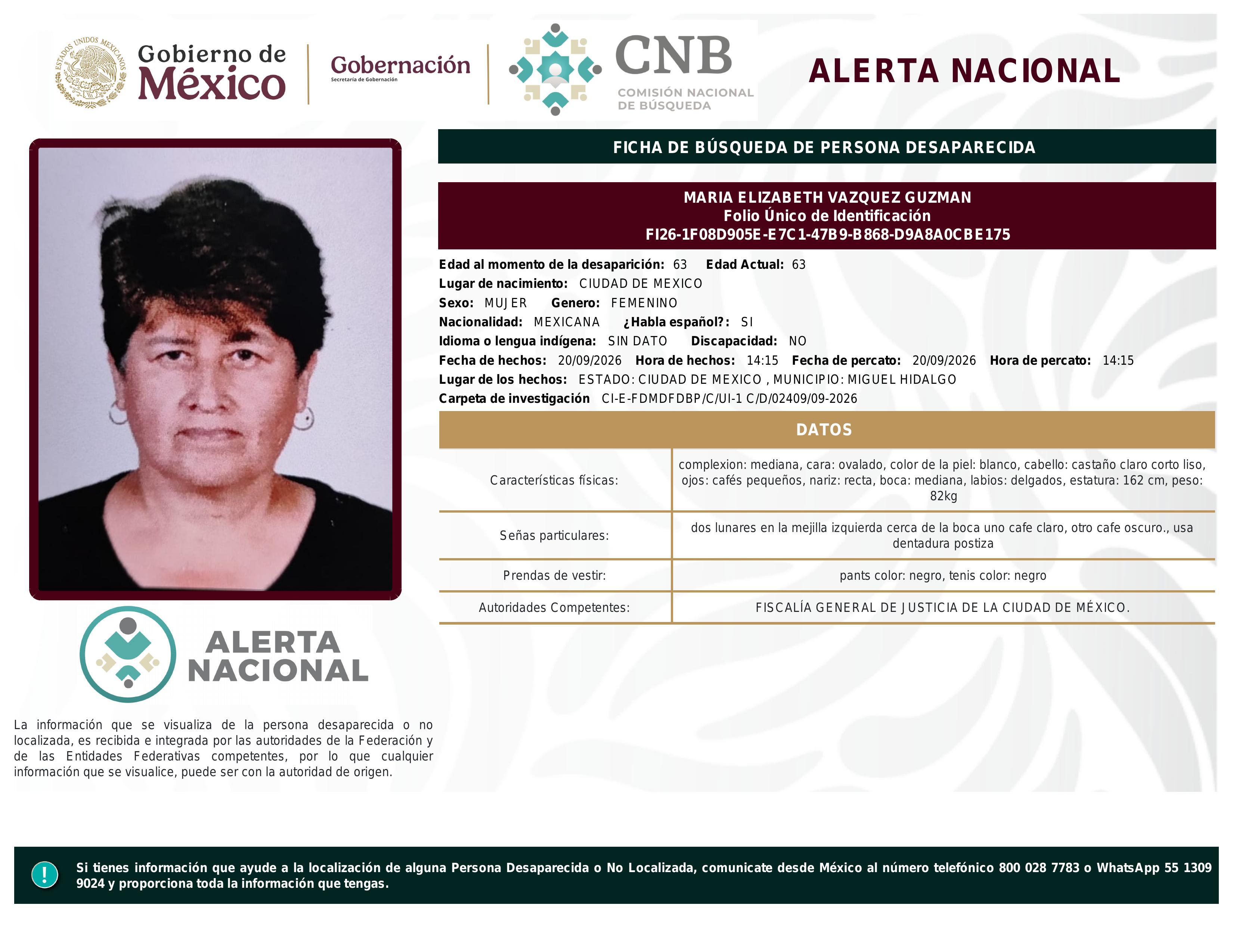 alerta nacional