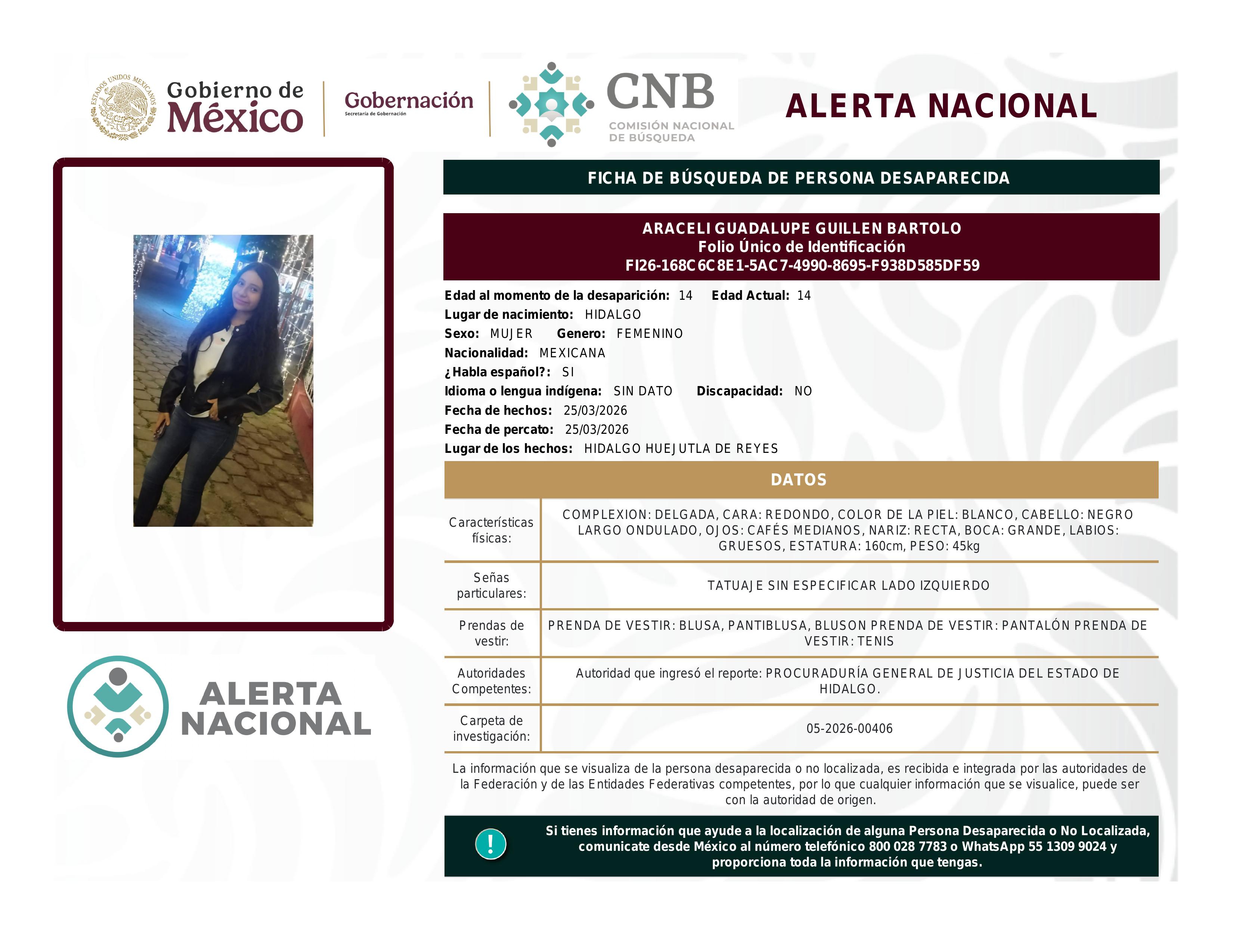 alerta nacional