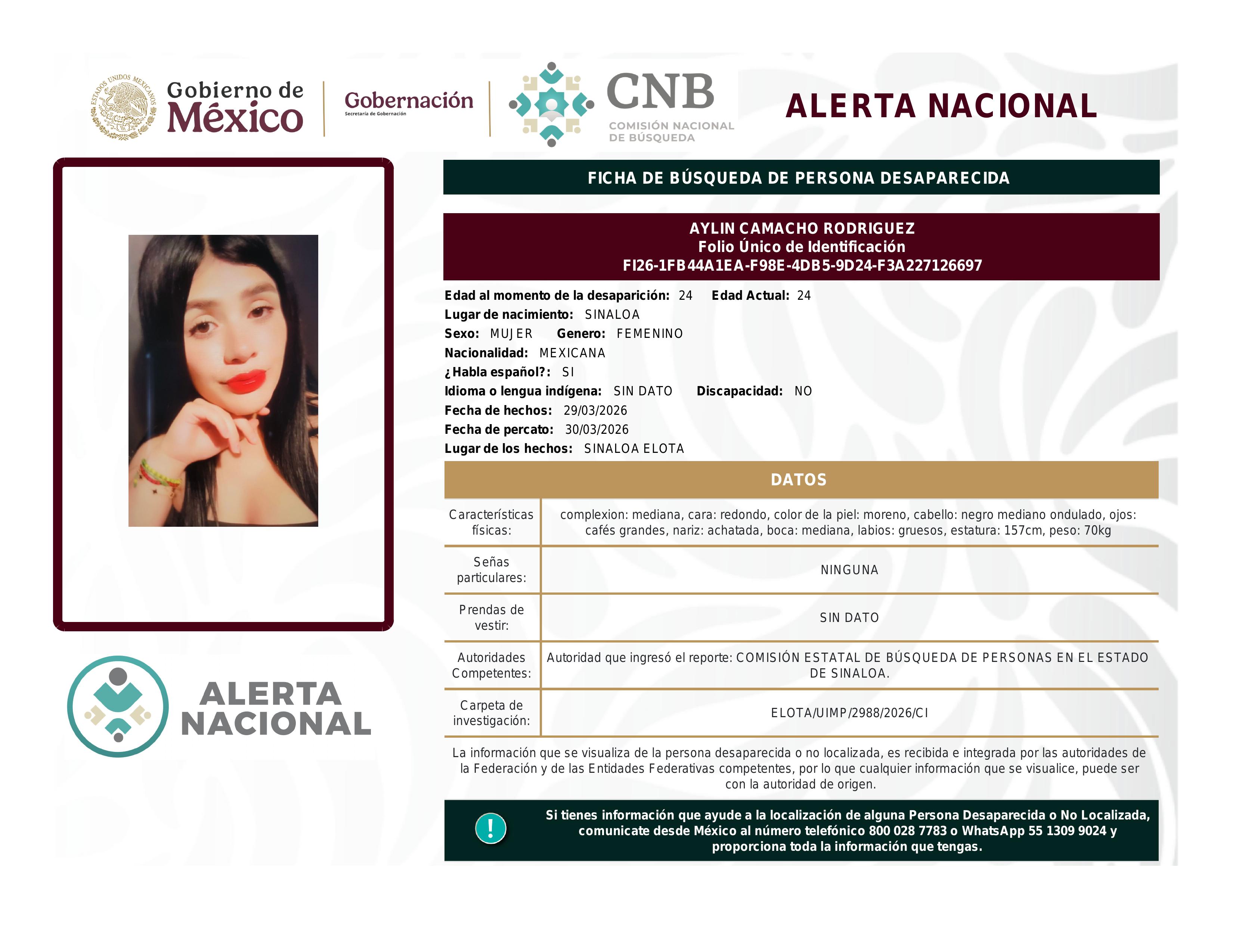 alerta nacional