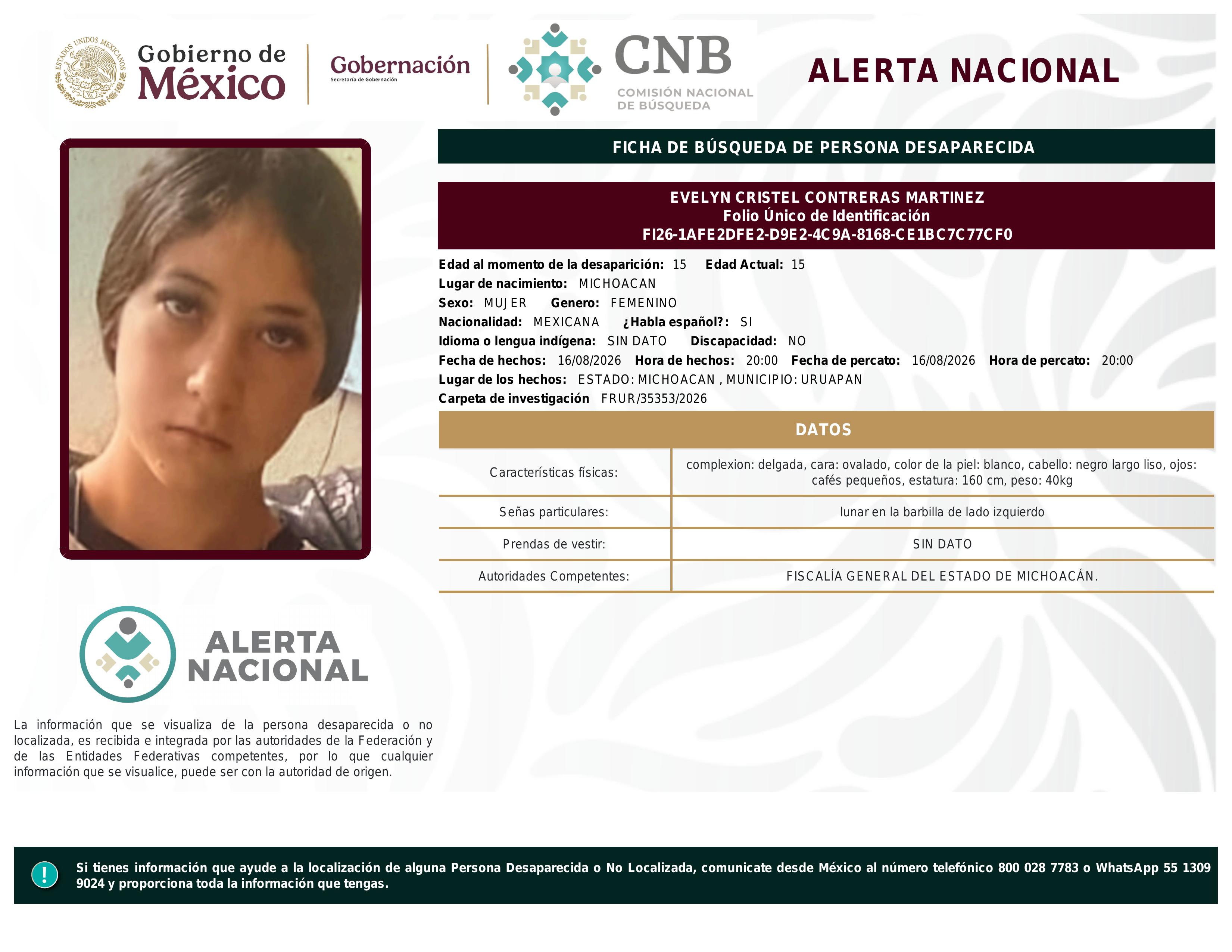 alerta nacional
