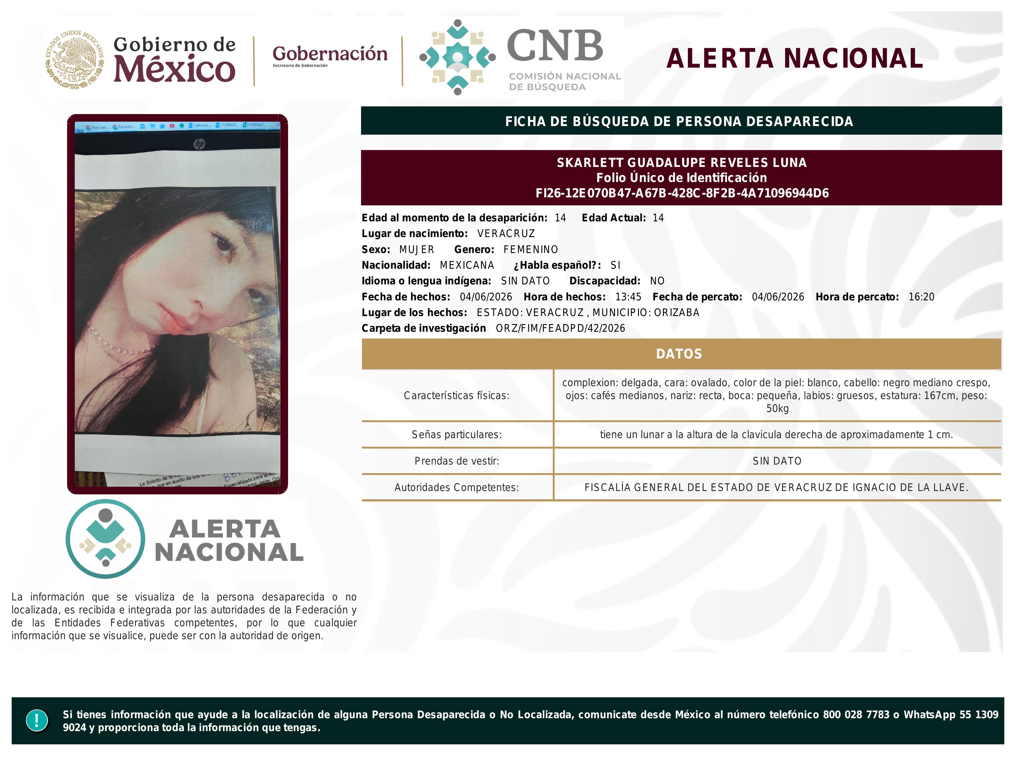 alerta nacional