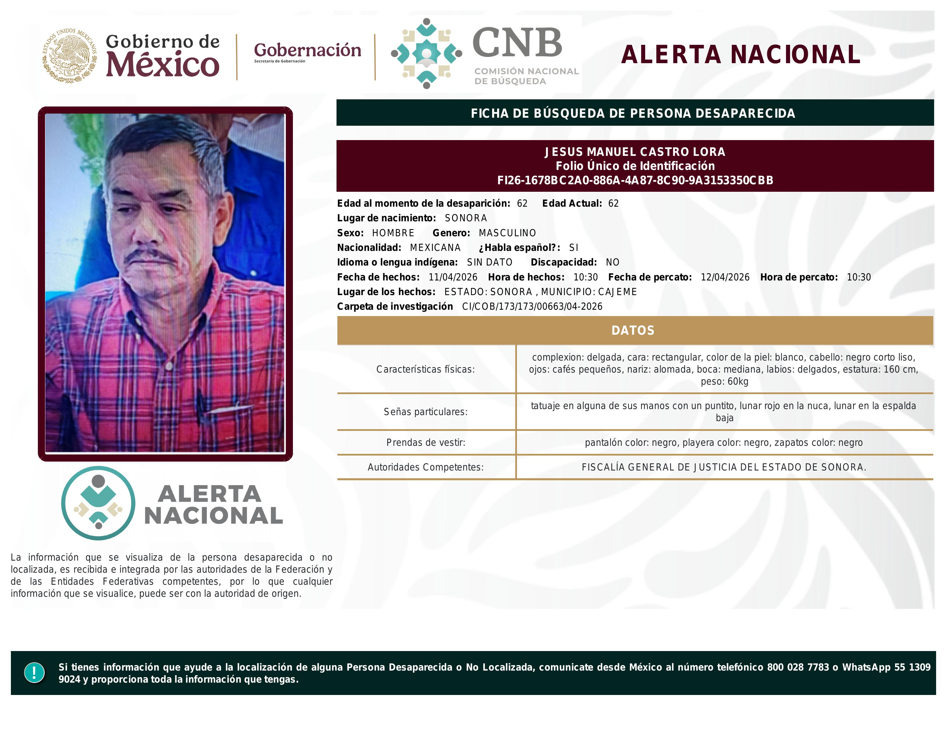 alerta nacional