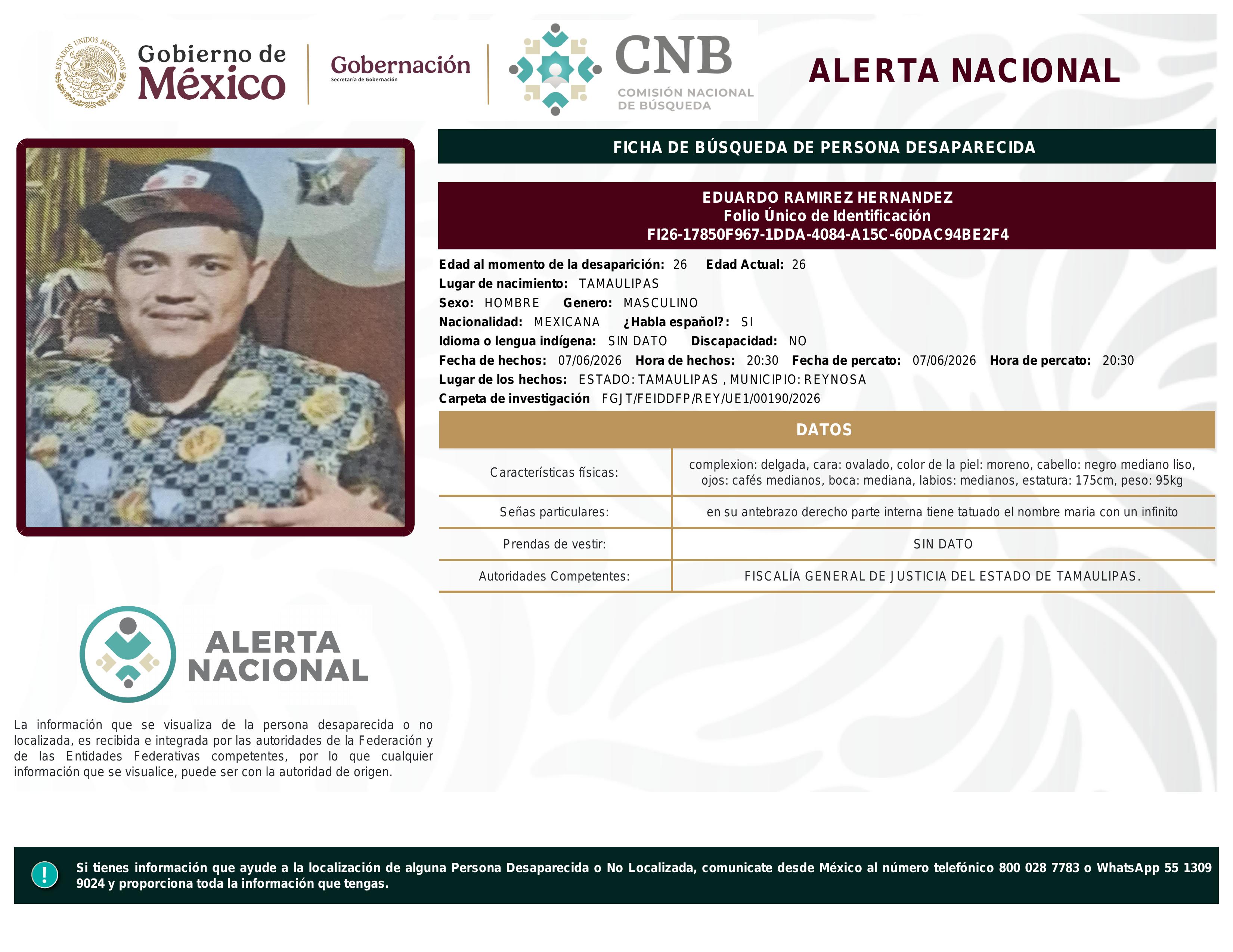 alerta nacional