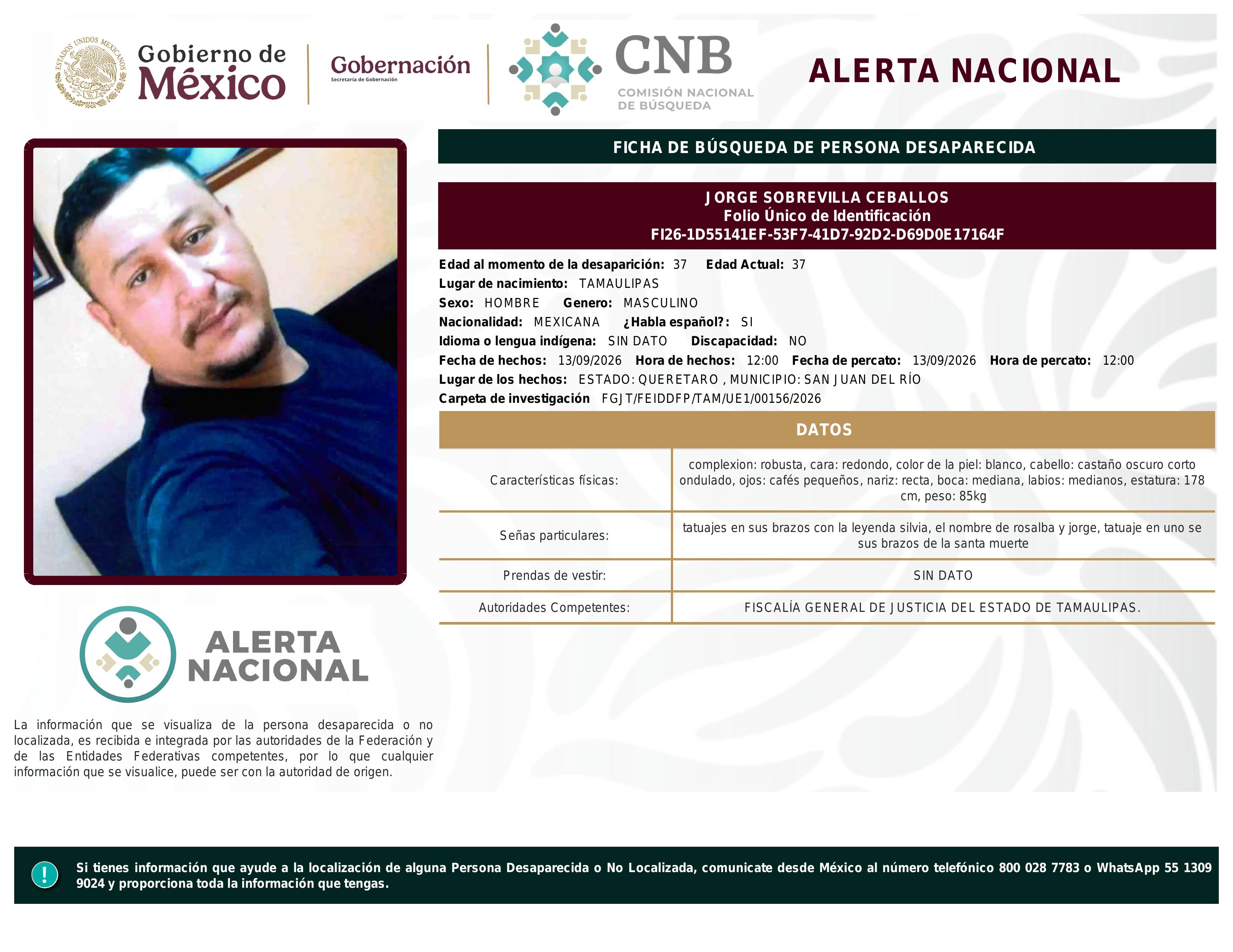 alerta nacional