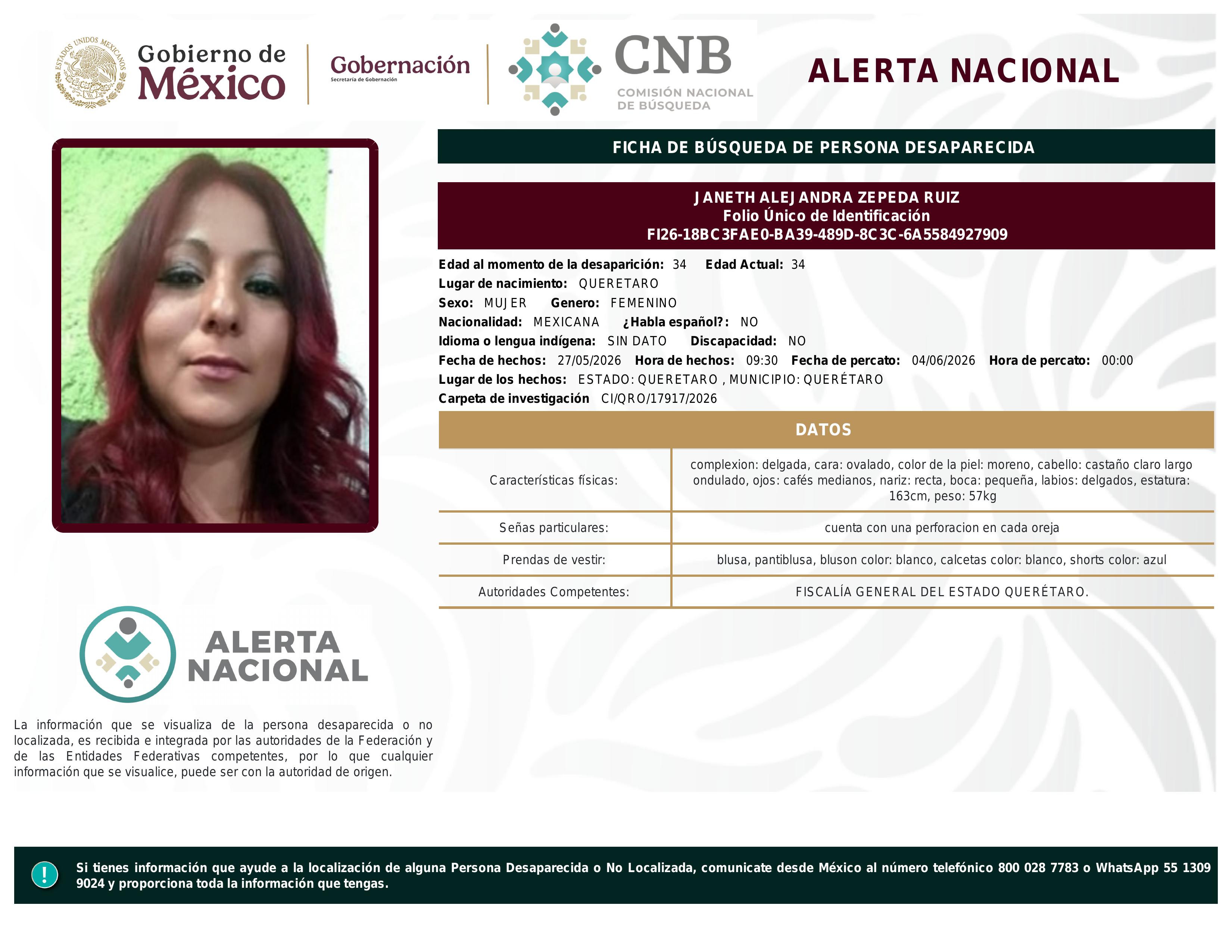 alerta nacional