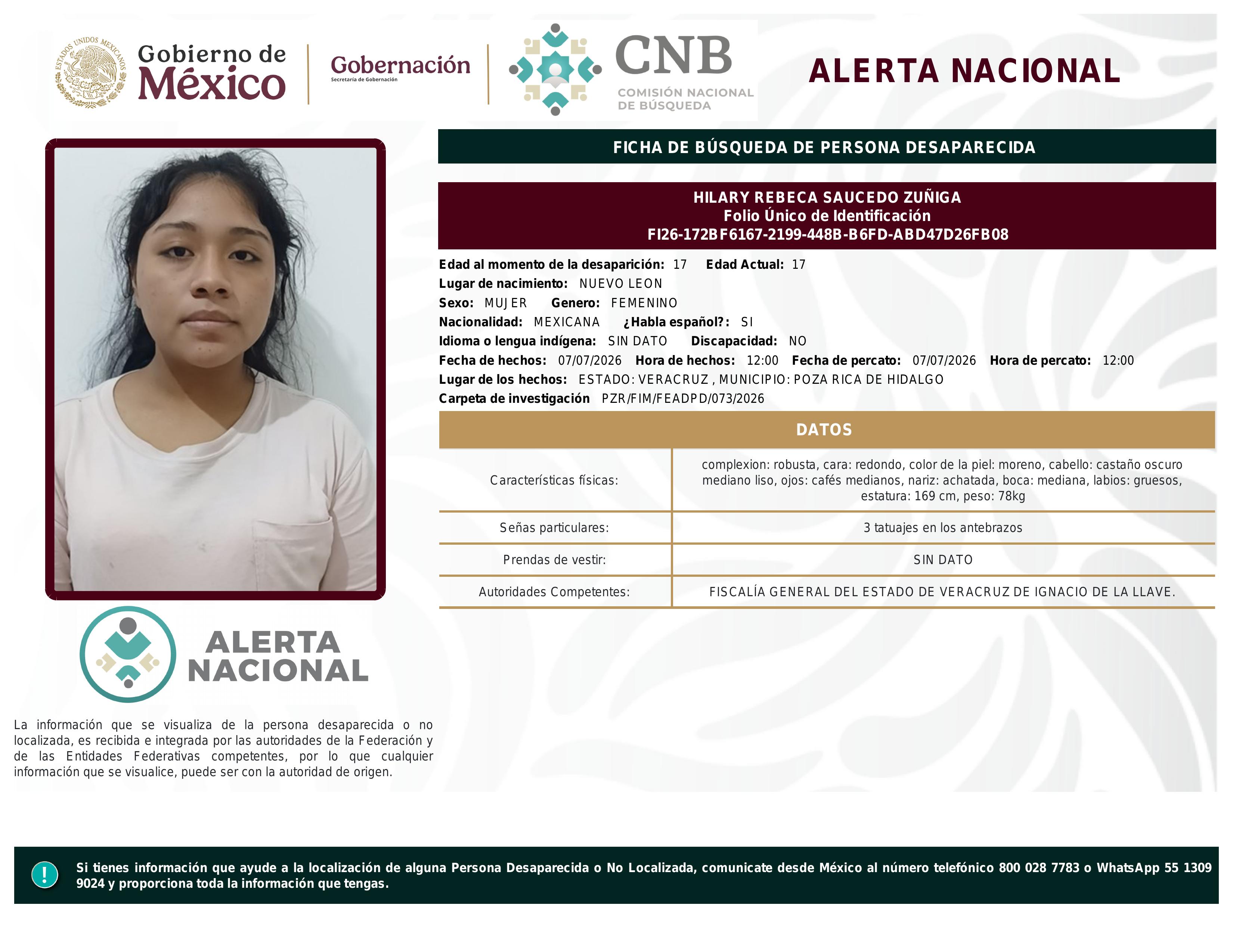 alerta nacional