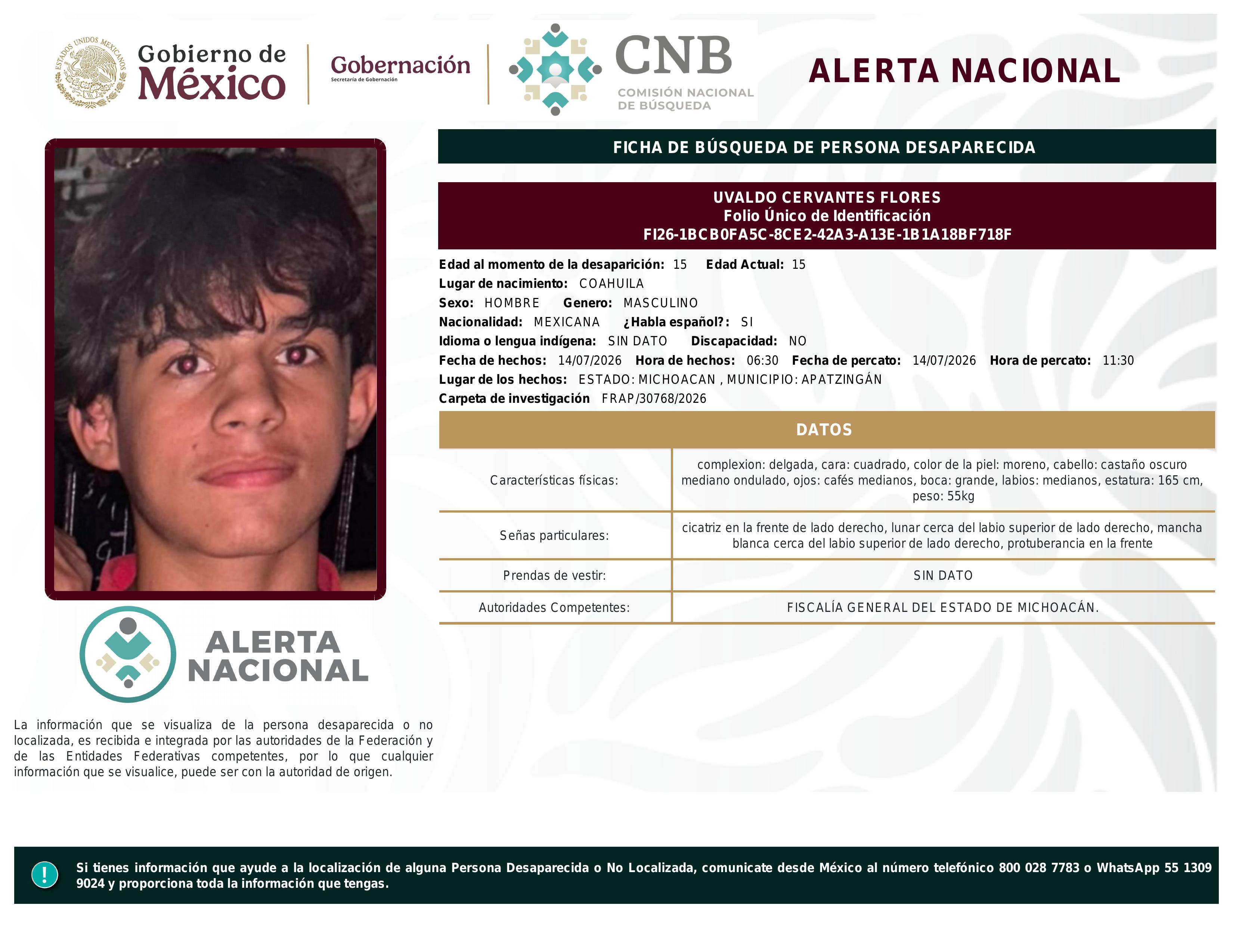 alerta nacional