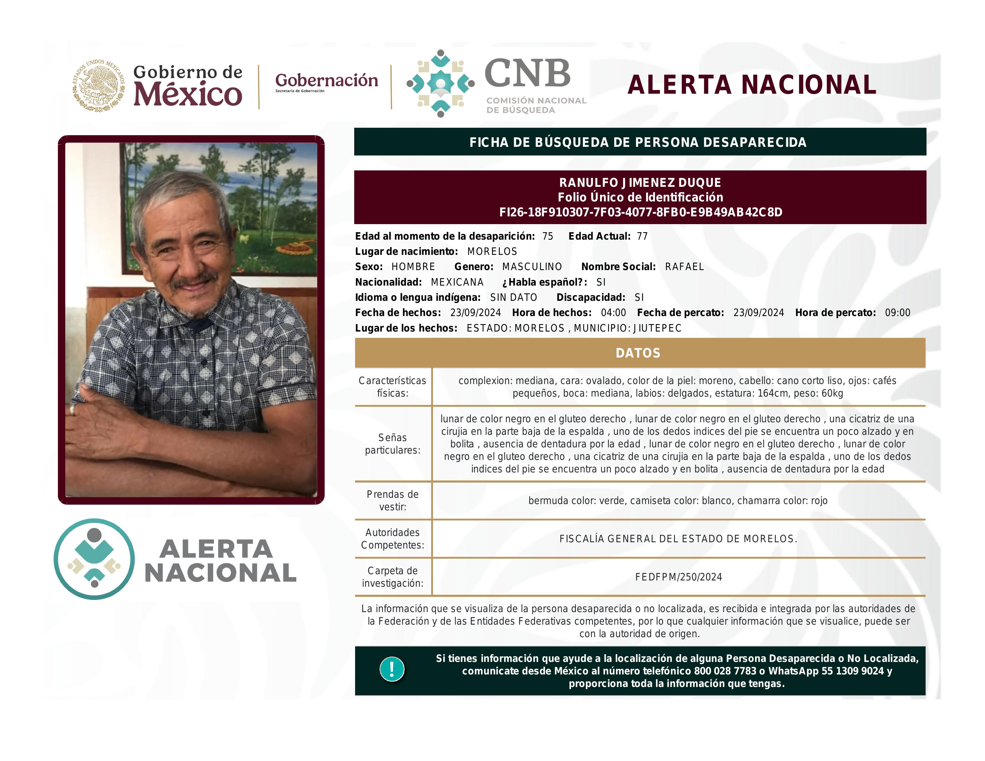 alerta nacional