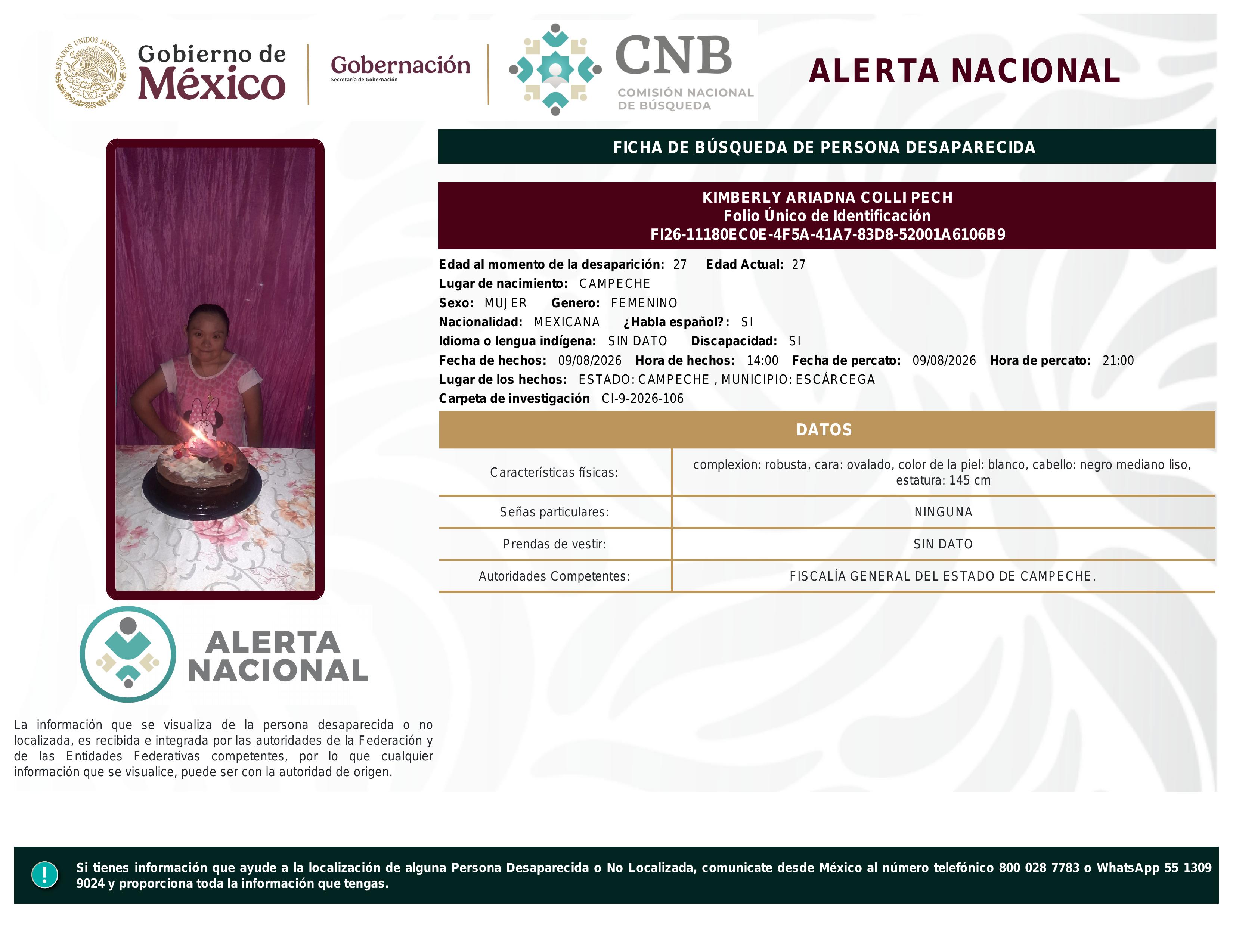 alerta nacional