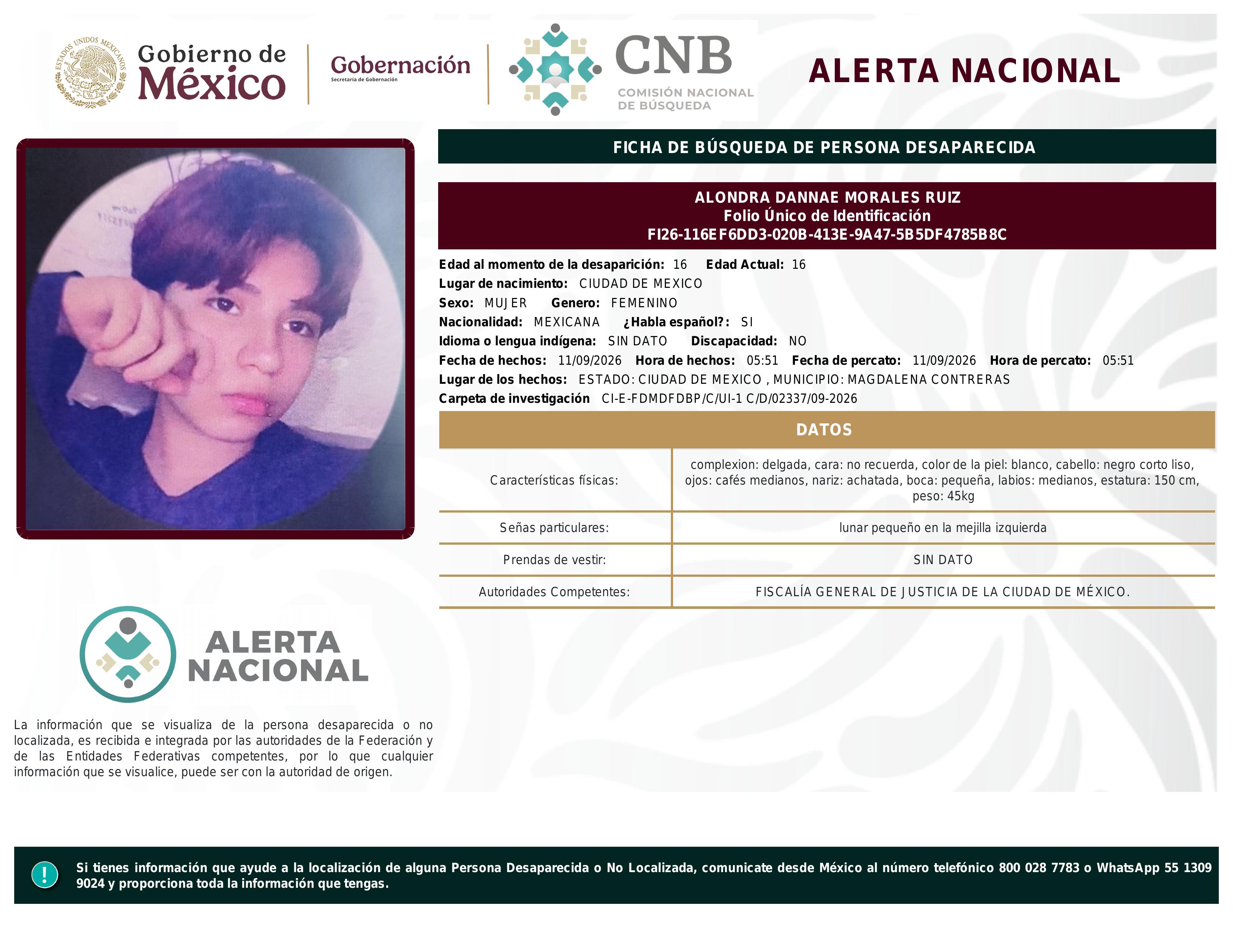 alerta nacional