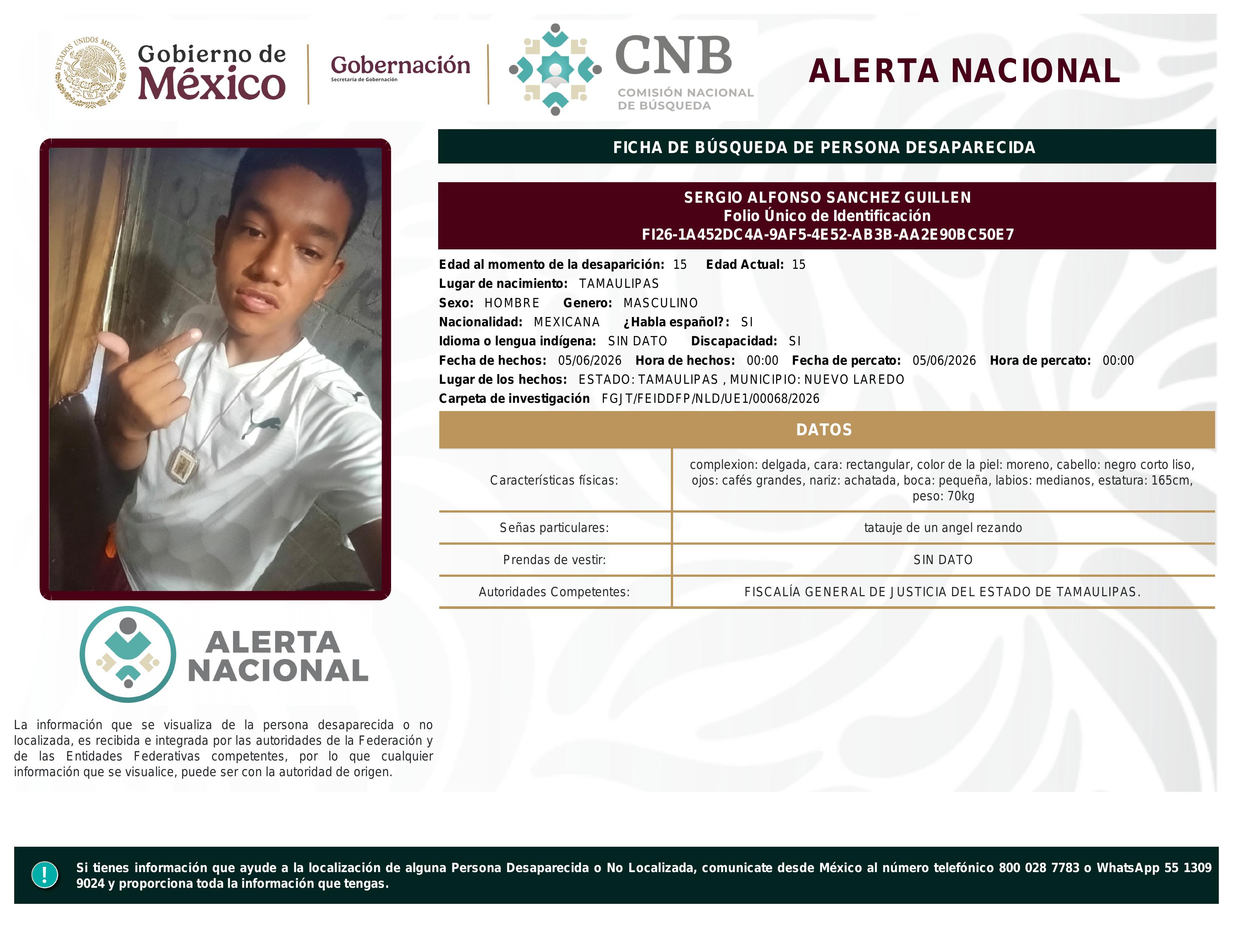 alerta nacional