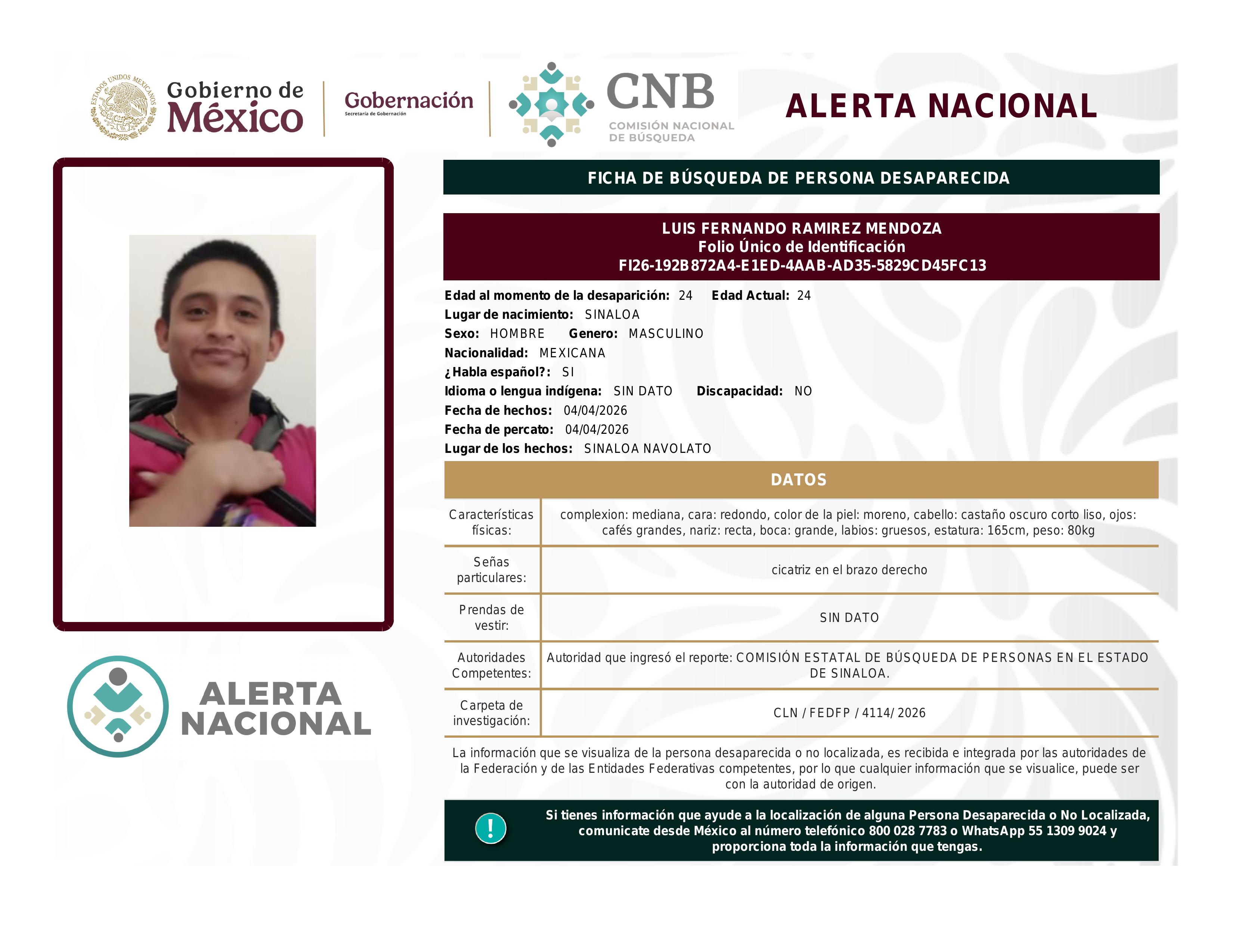 alerta nacional