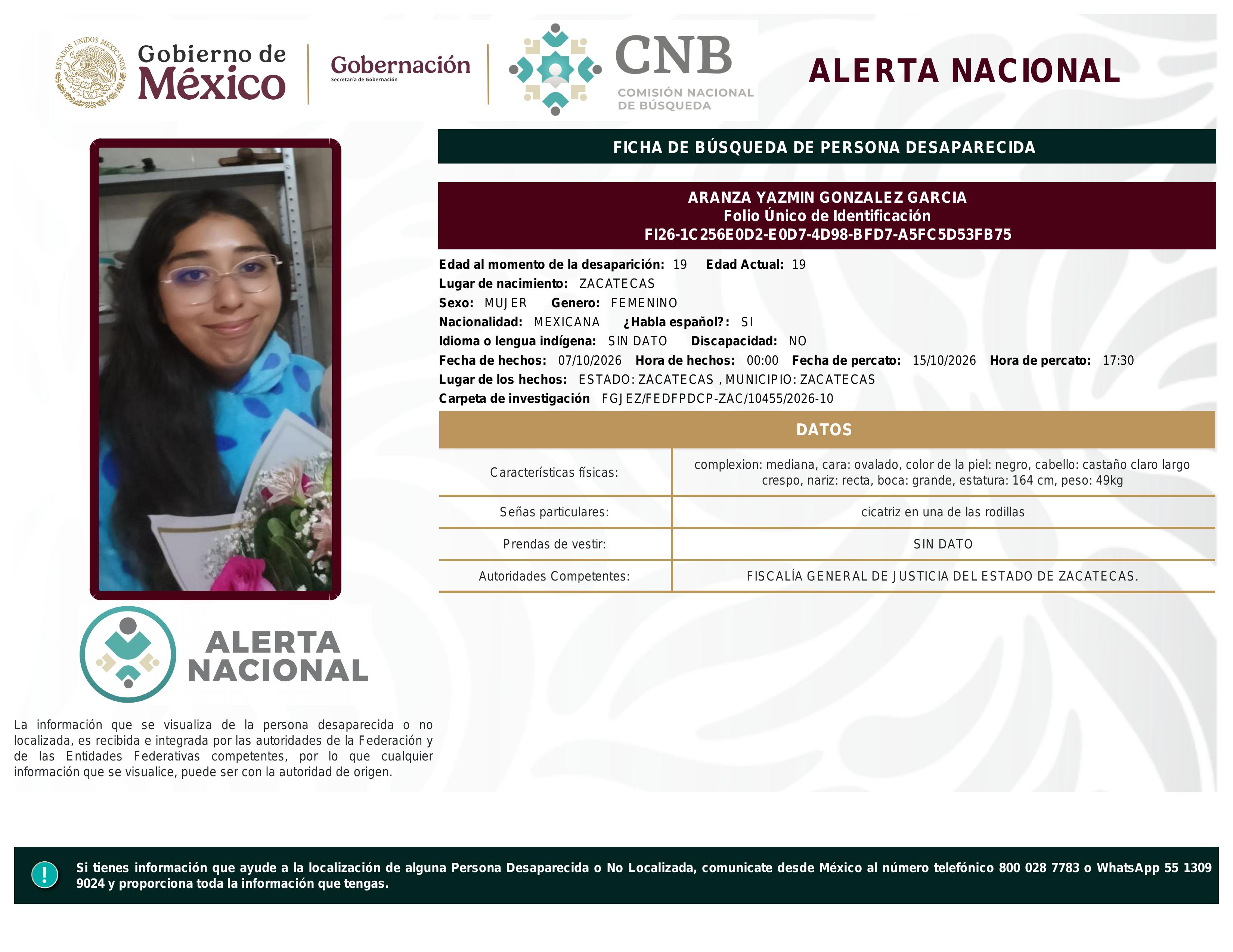 alerta nacional
