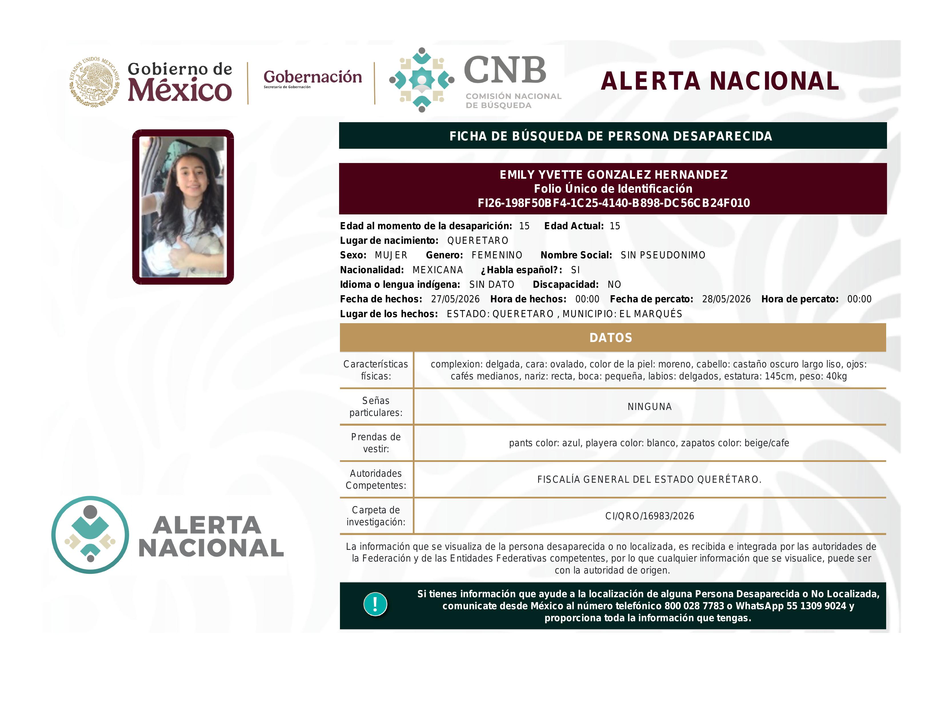 alerta nacional