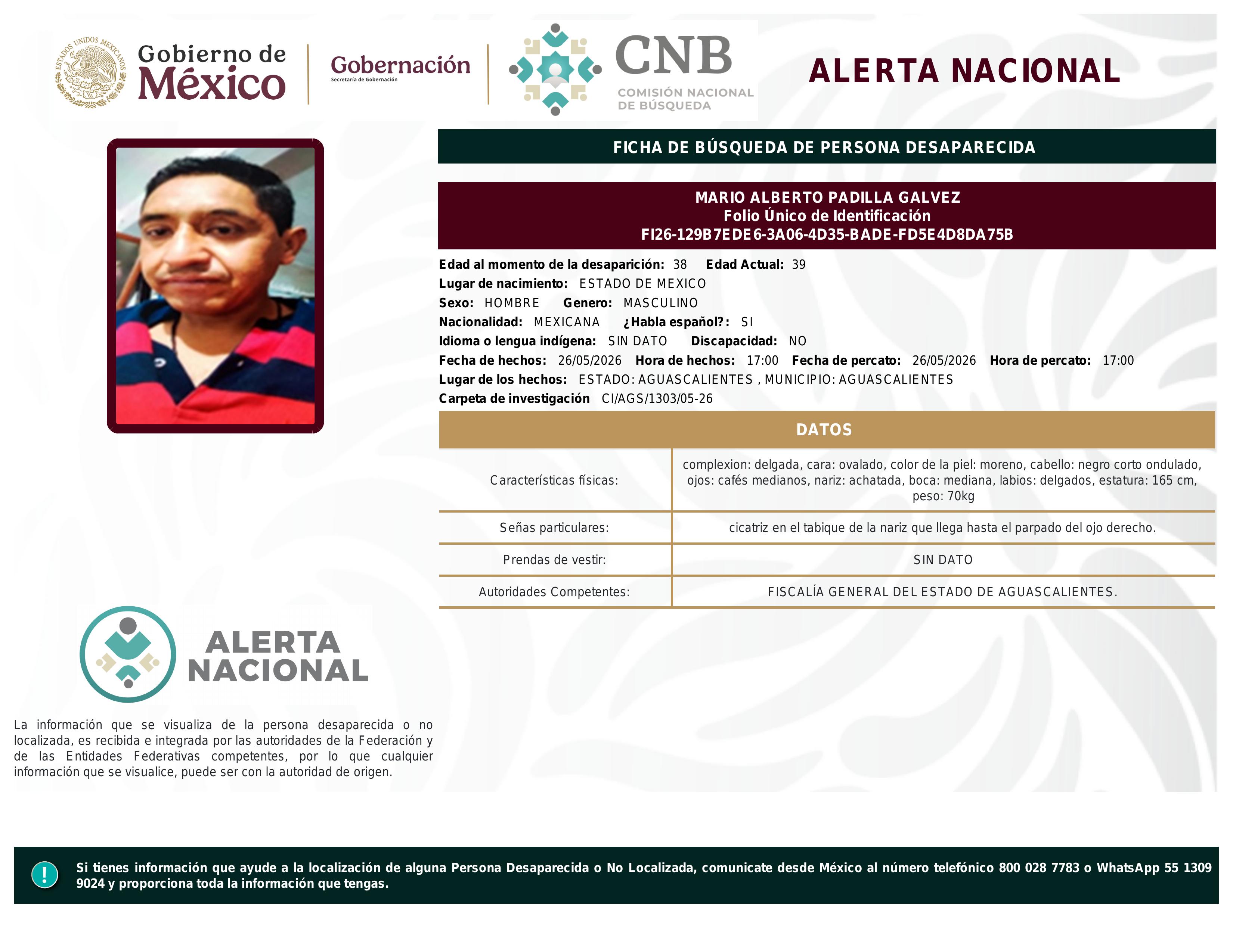 alerta nacional