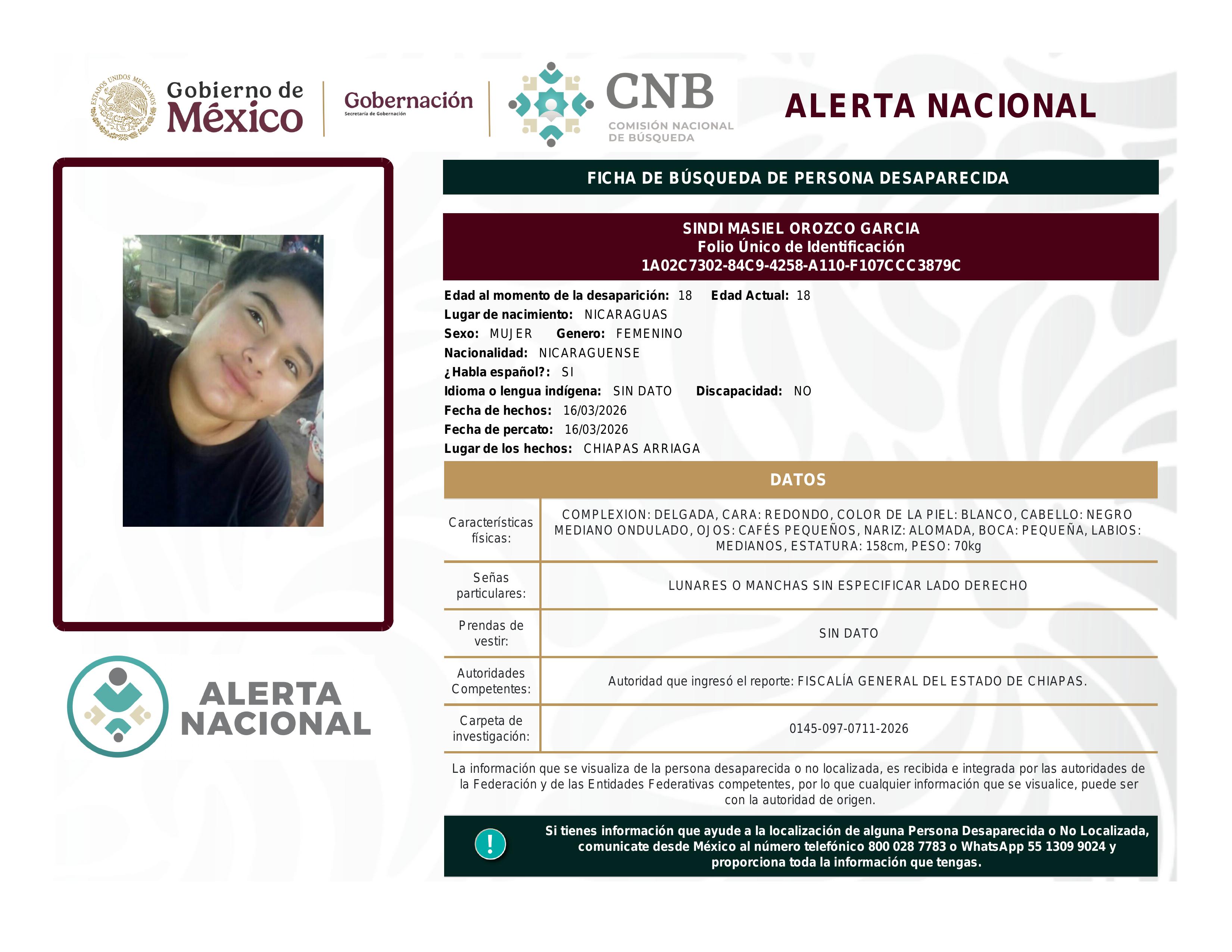 alerta nacional
