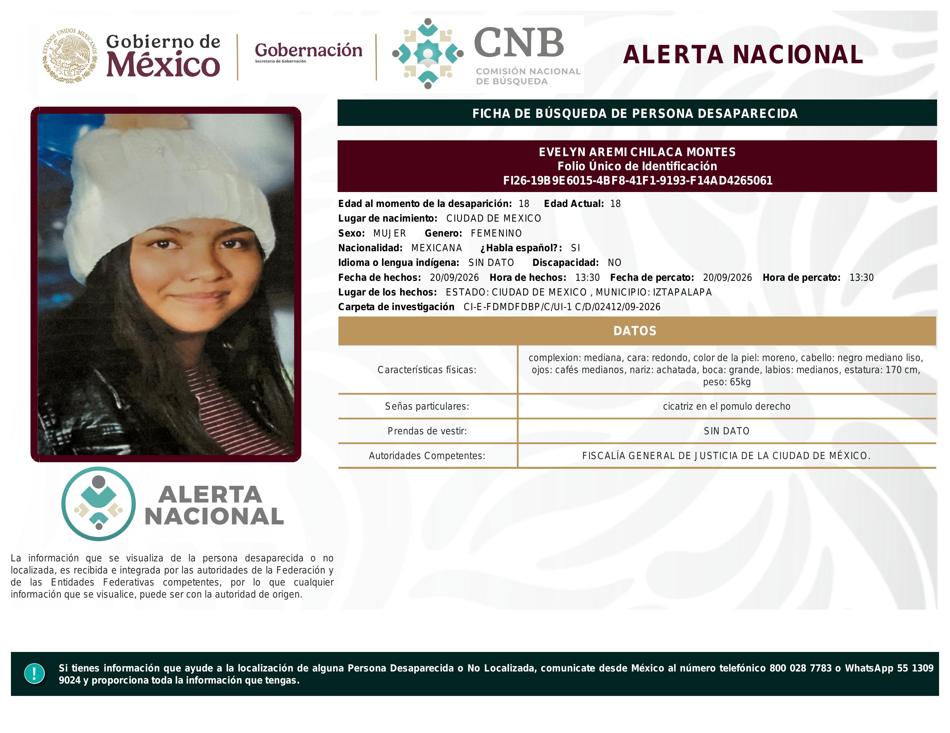 alerta nacional