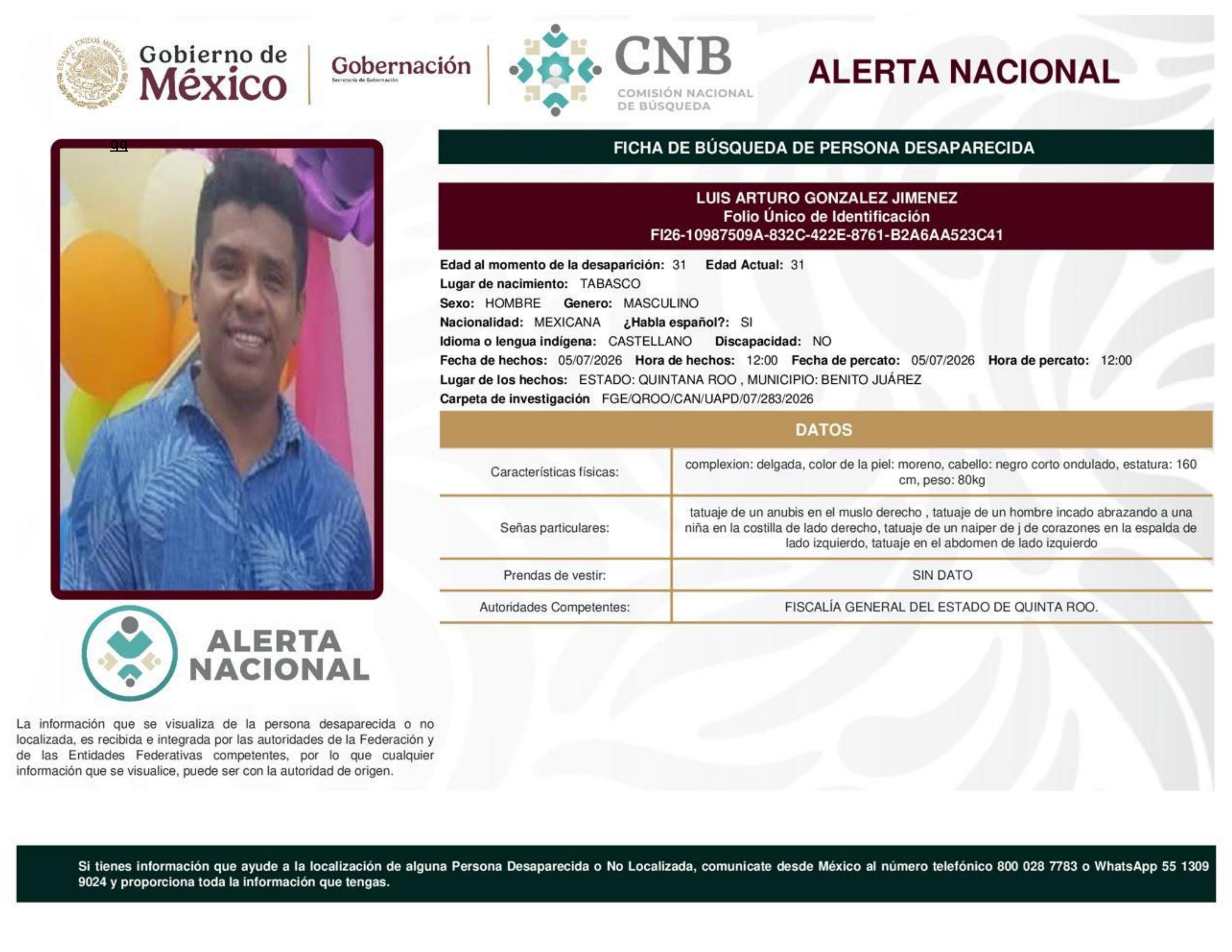 alerta nacional