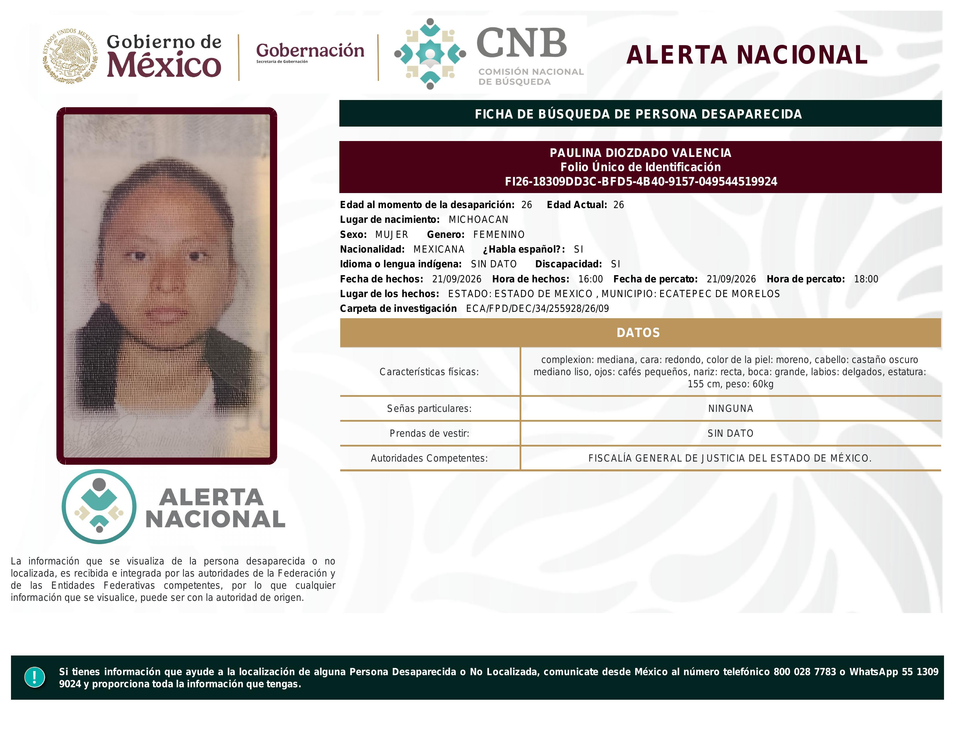 alerta nacional