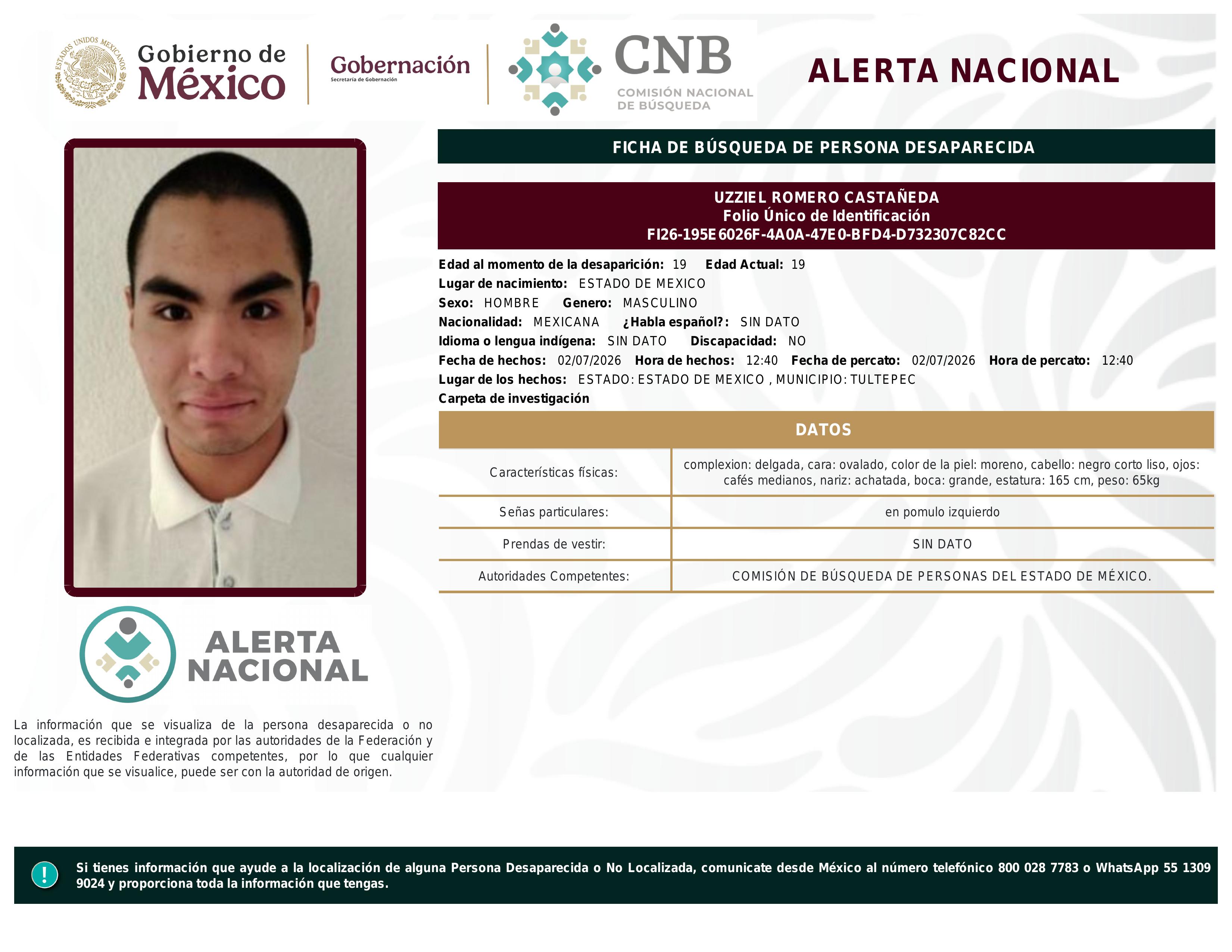 alerta nacional