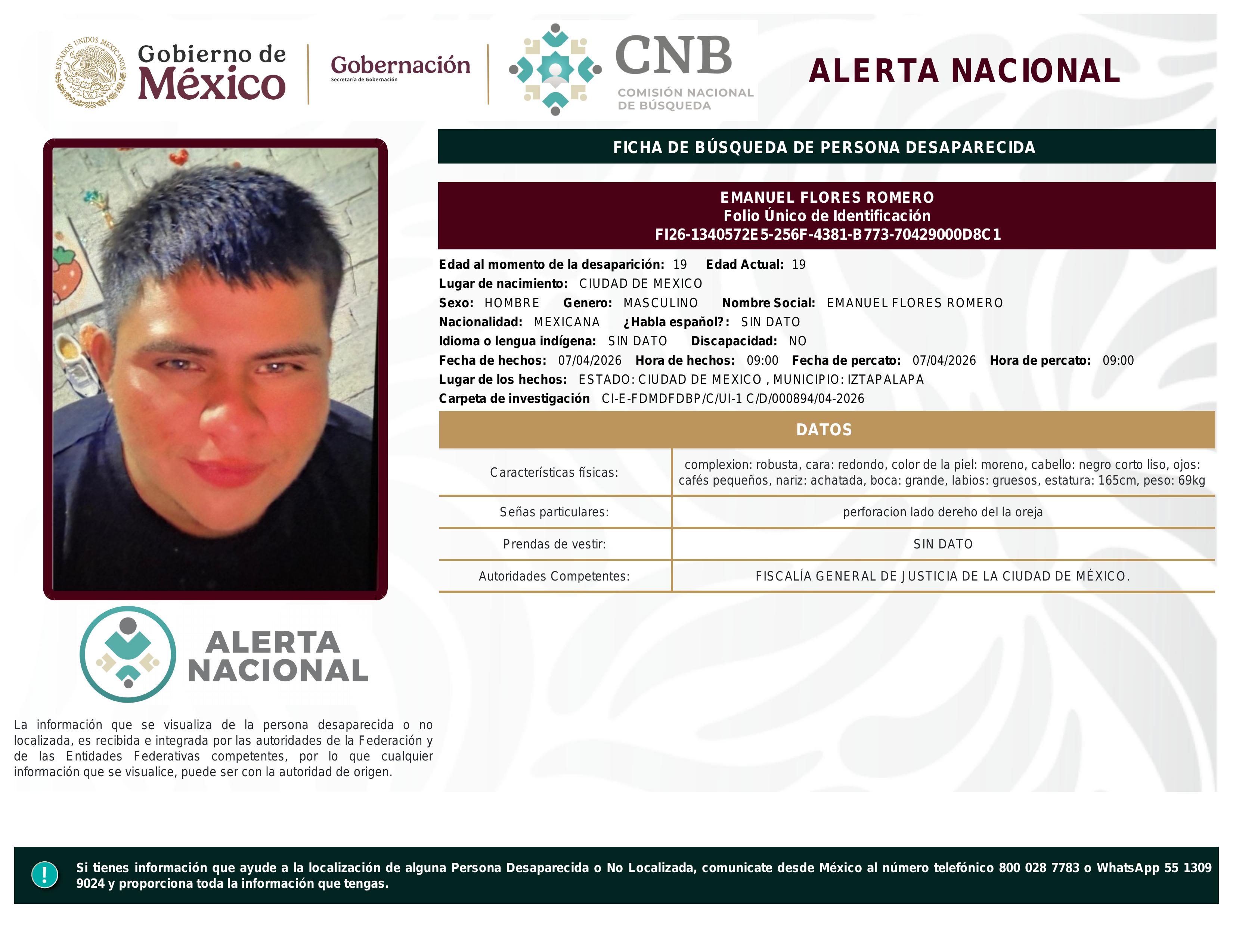 alerta nacional
