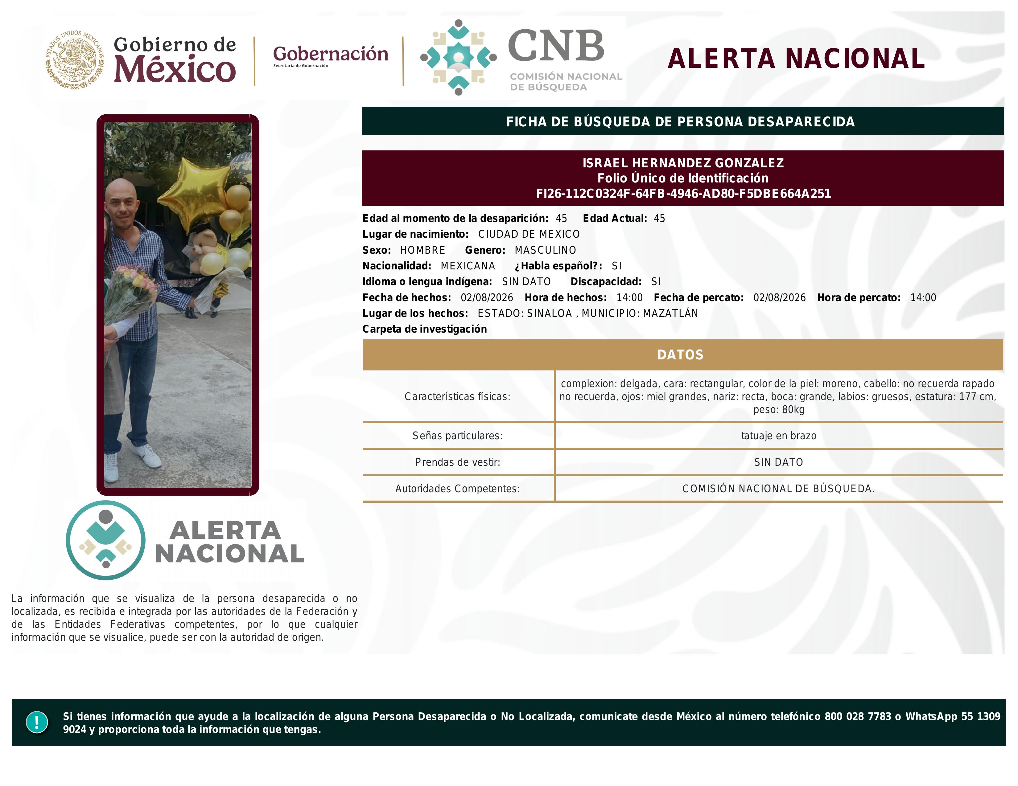 alerta nacional
