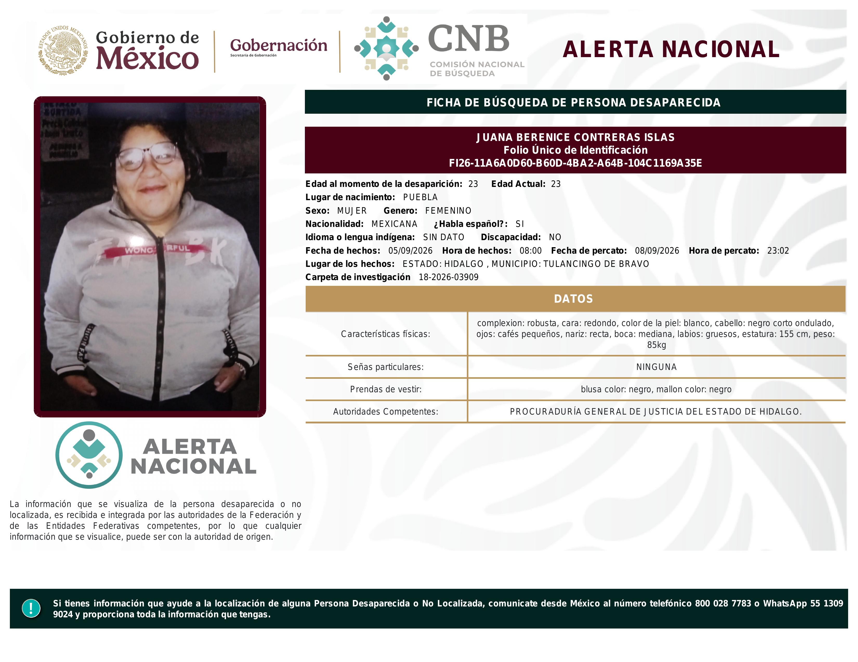 alerta nacional