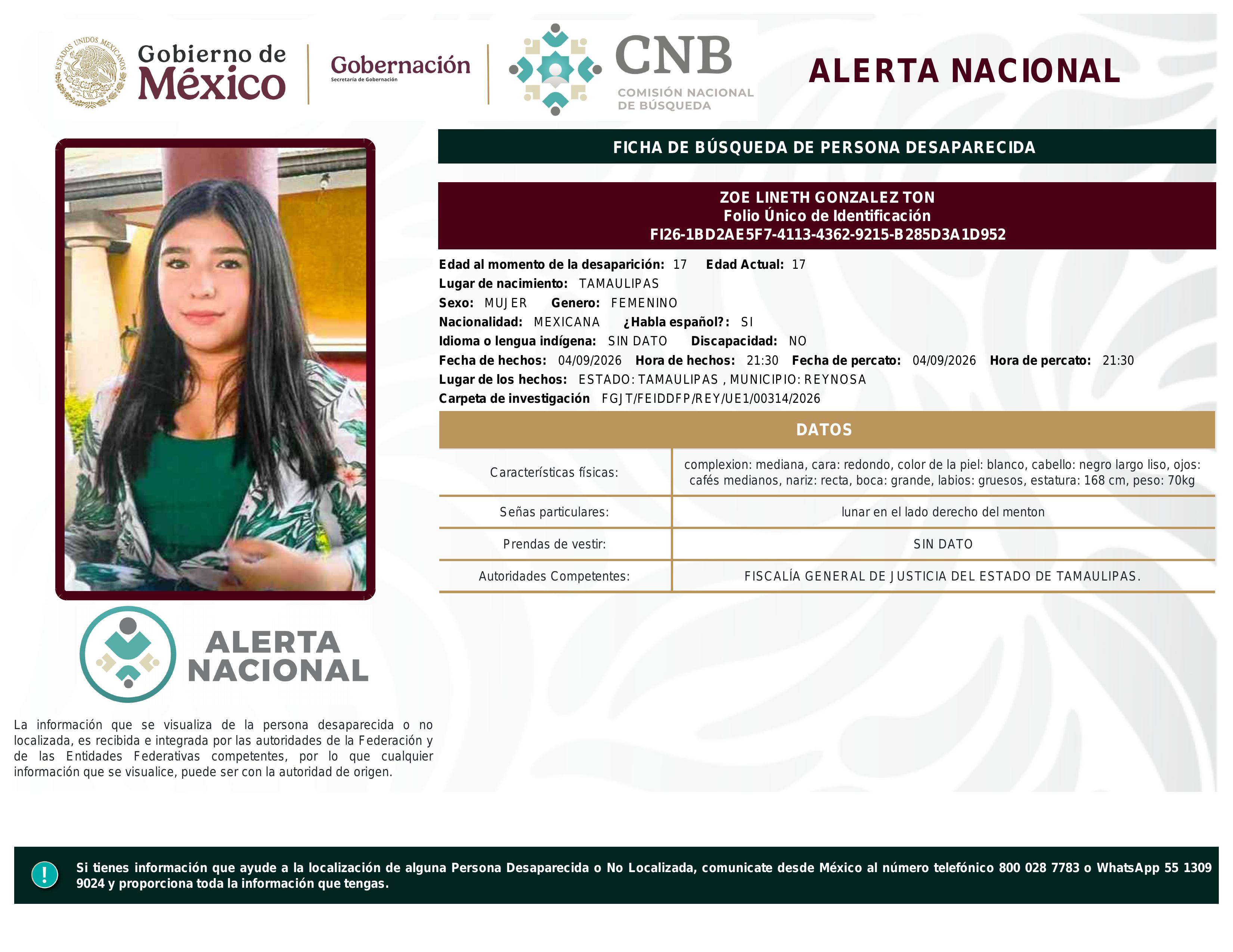 alerta nacional