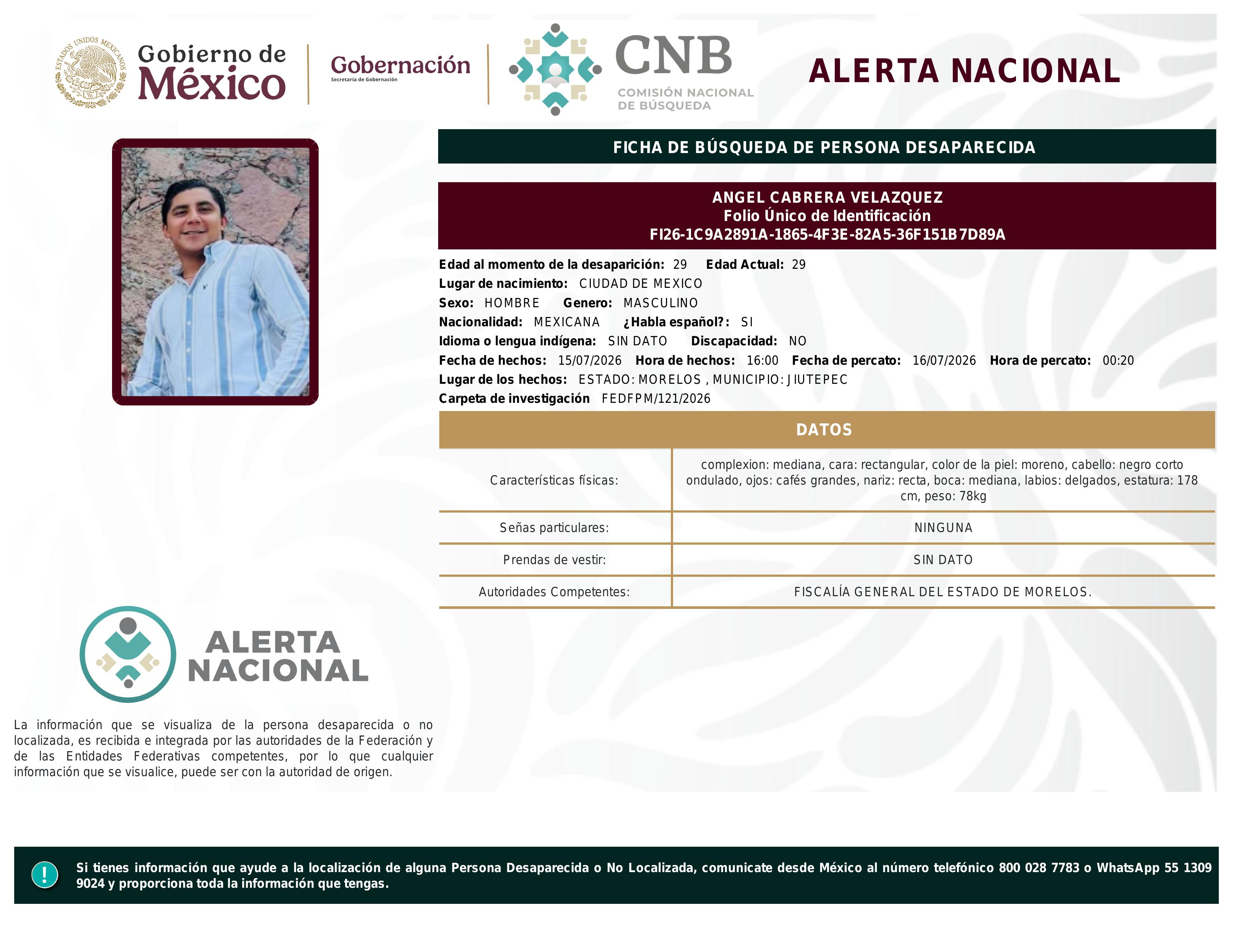 alerta nacional