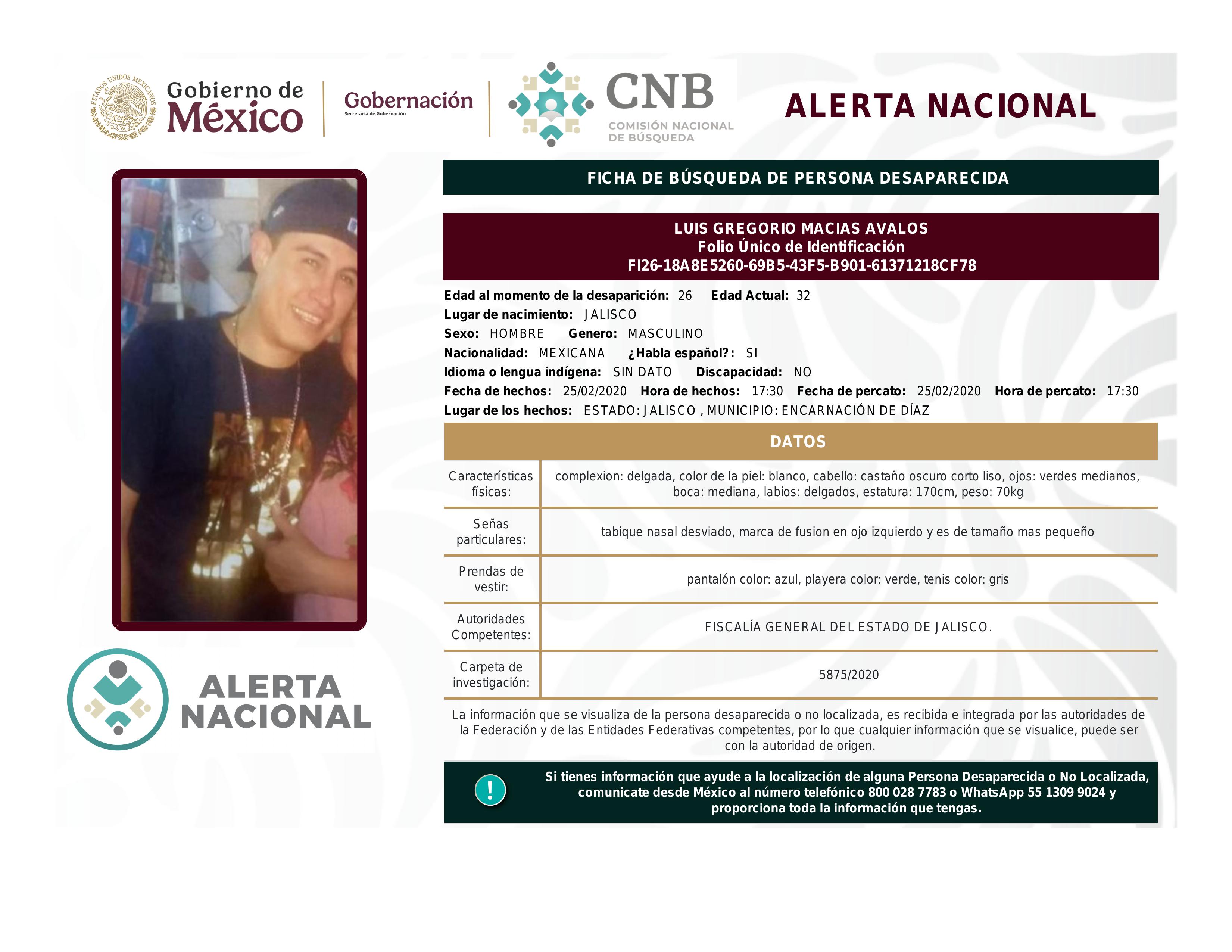 alerta nacional