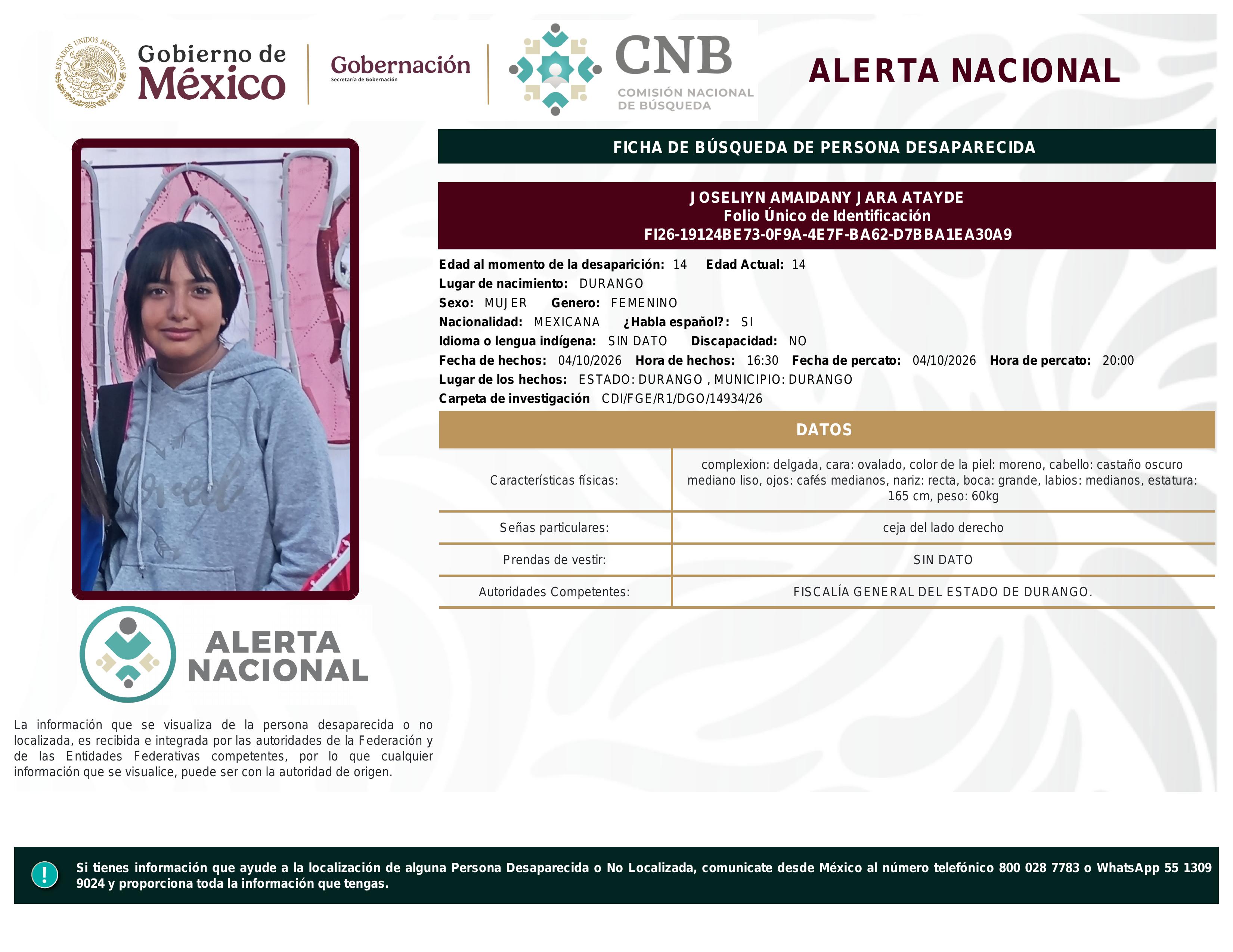 alerta nacional