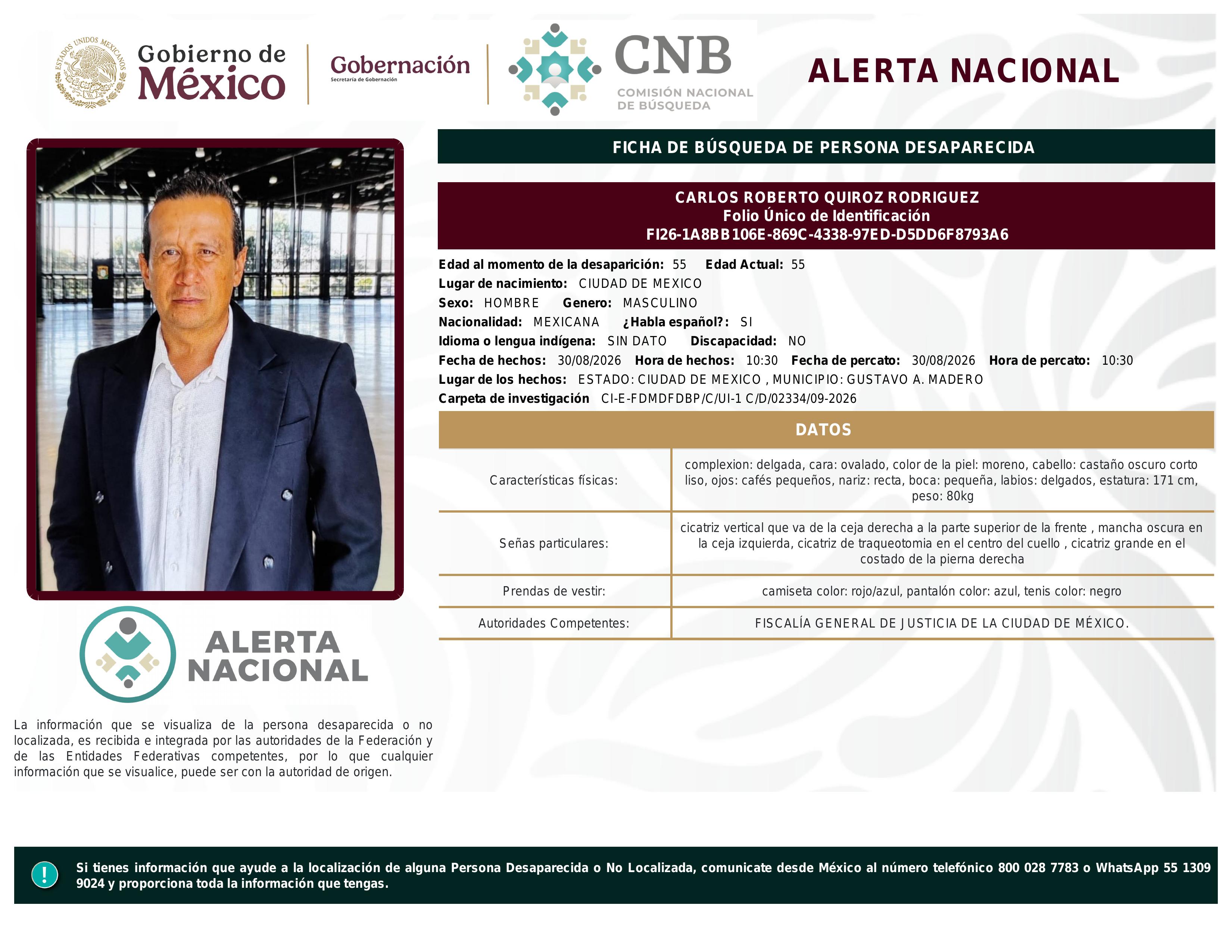 alerta nacional
