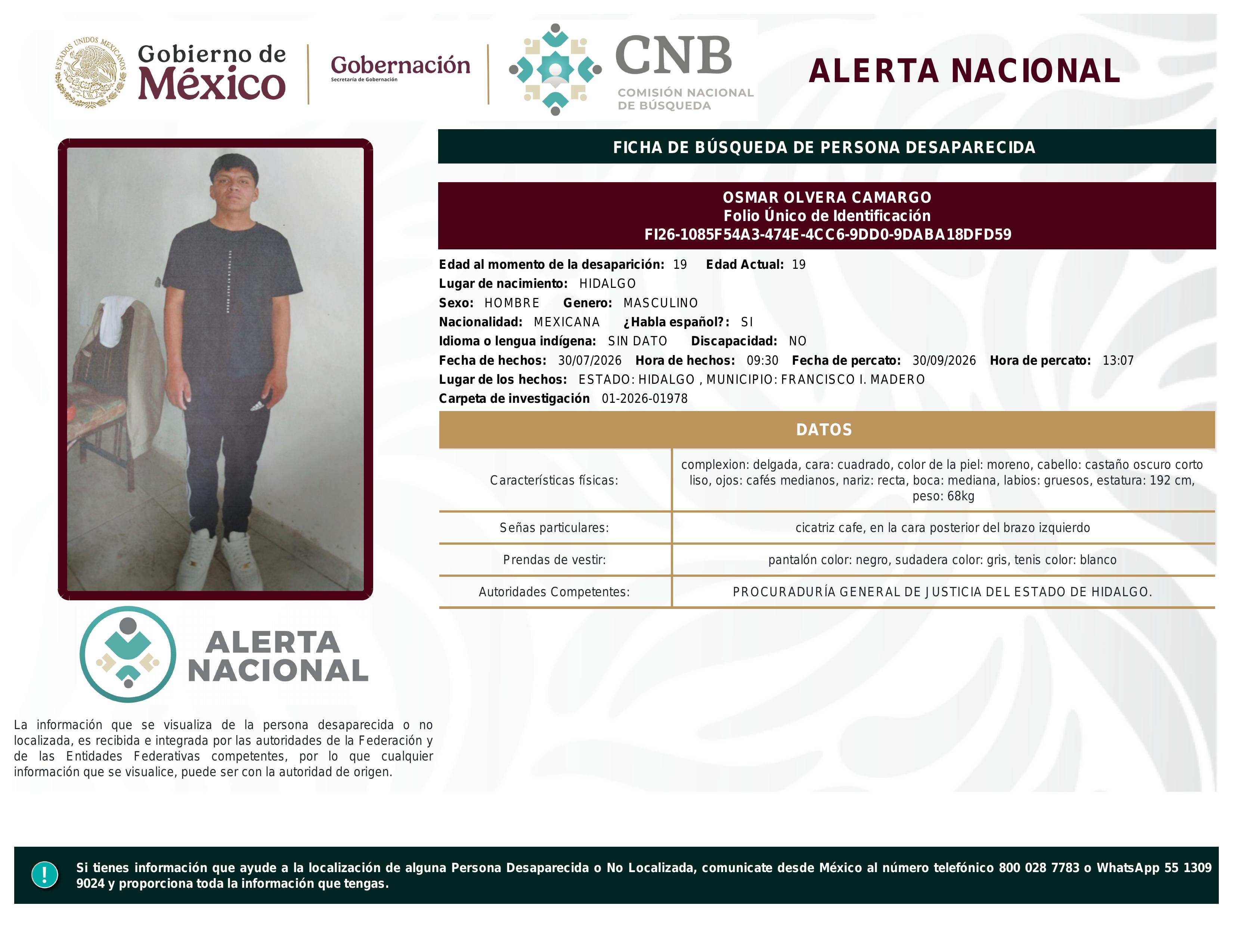 alerta nacional