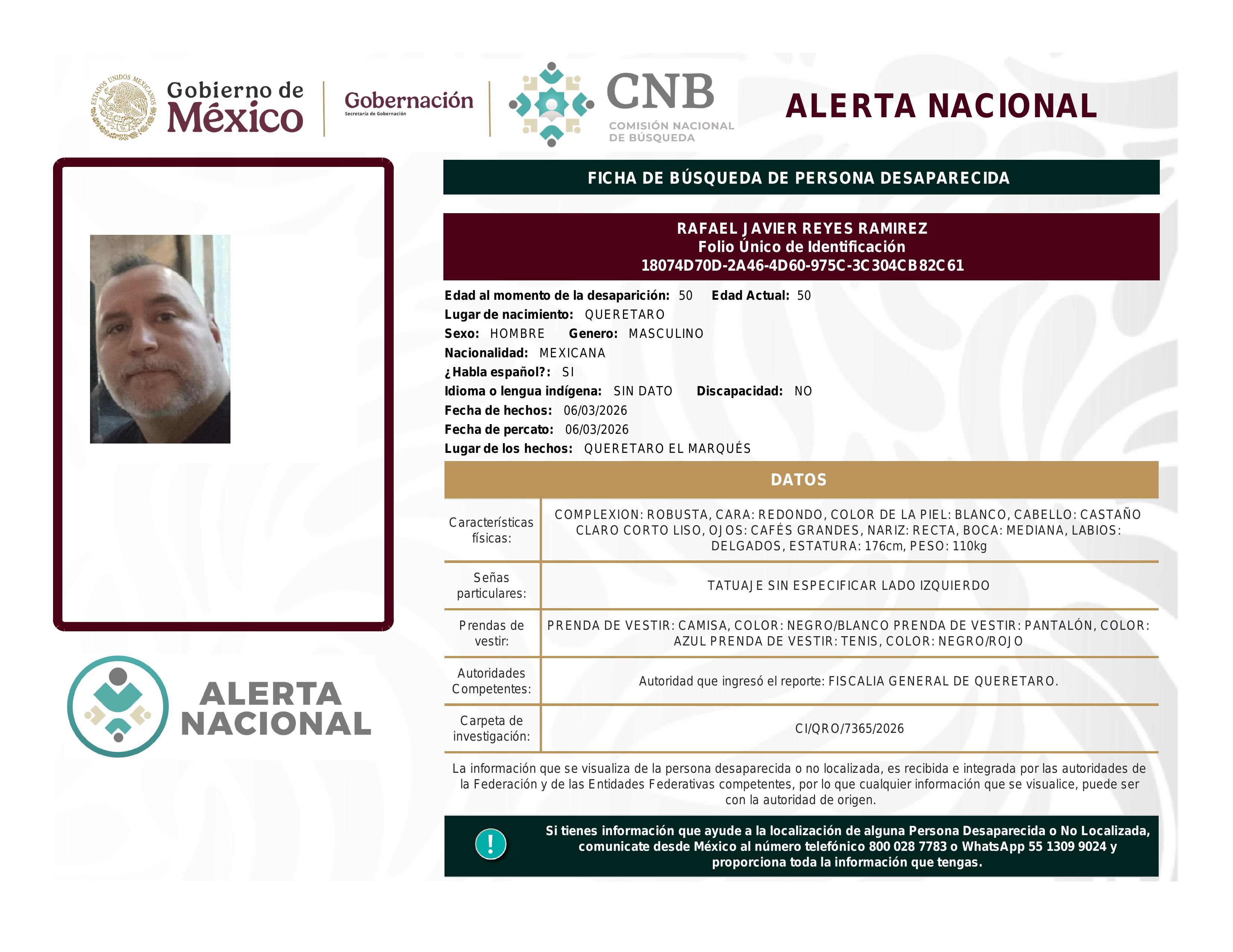 alerta nacional